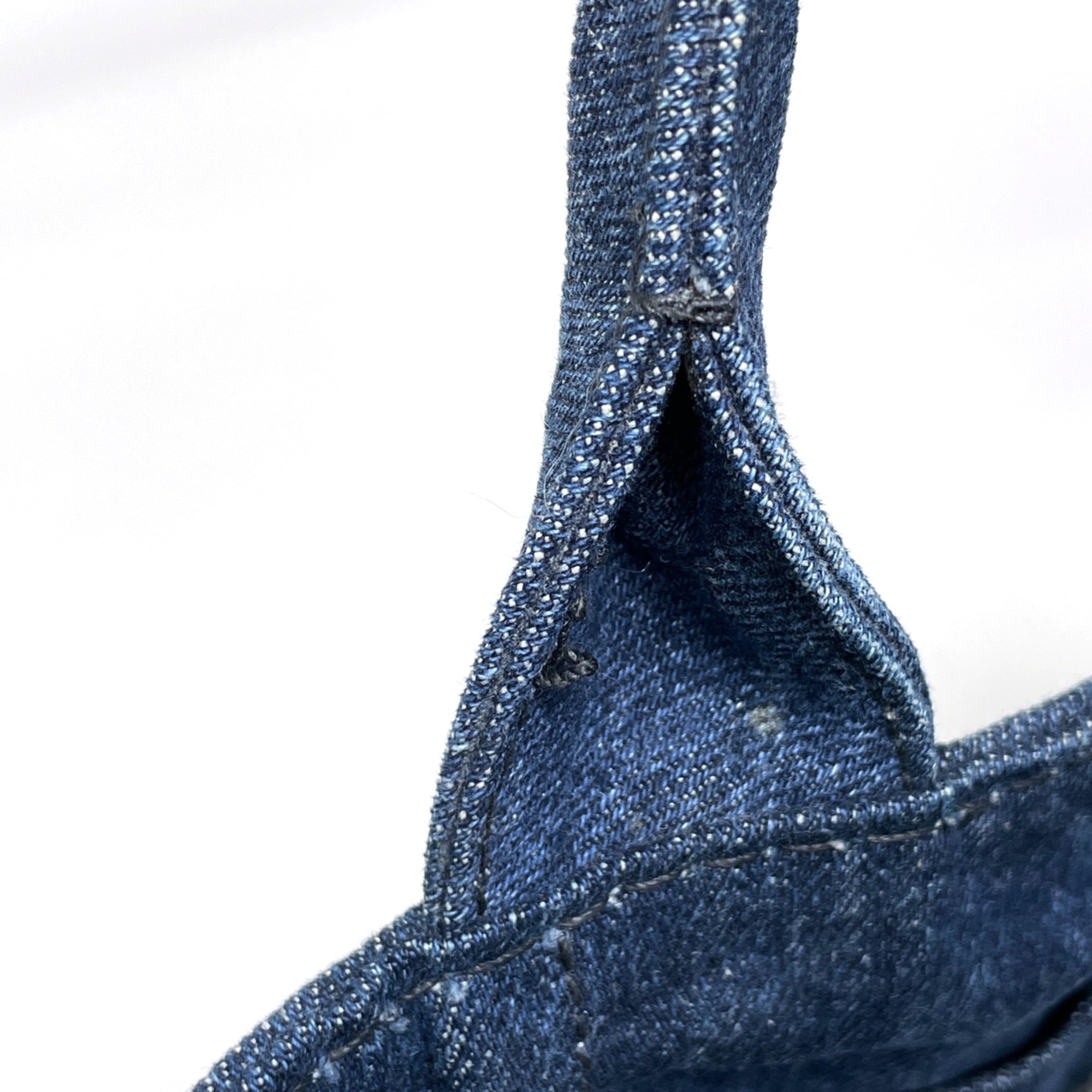 Prada Blue Canvas Tote Bag (Pre-Owned)