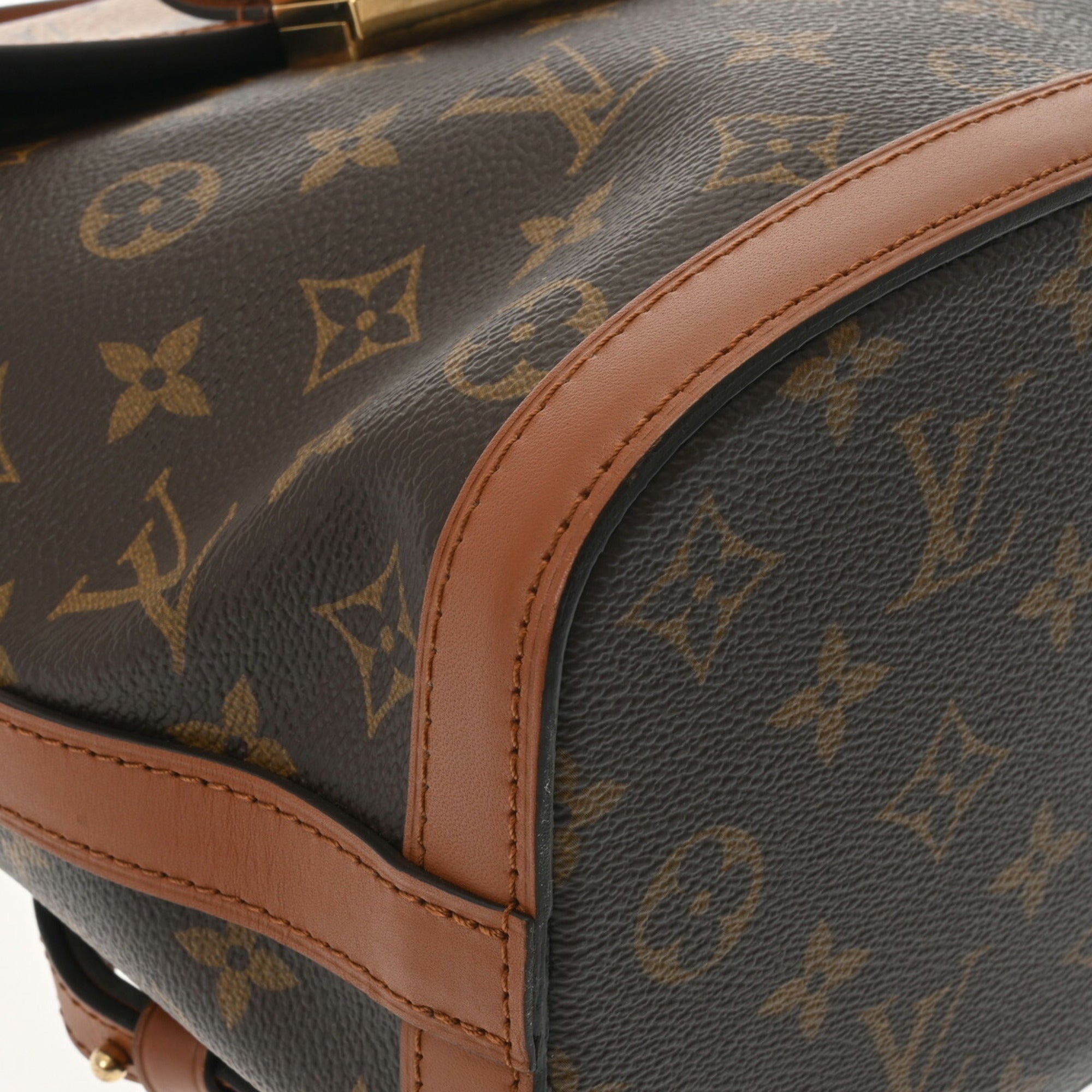 Louis Vuitton Brown Monogram Canvas Backpack (Pre-Owned)