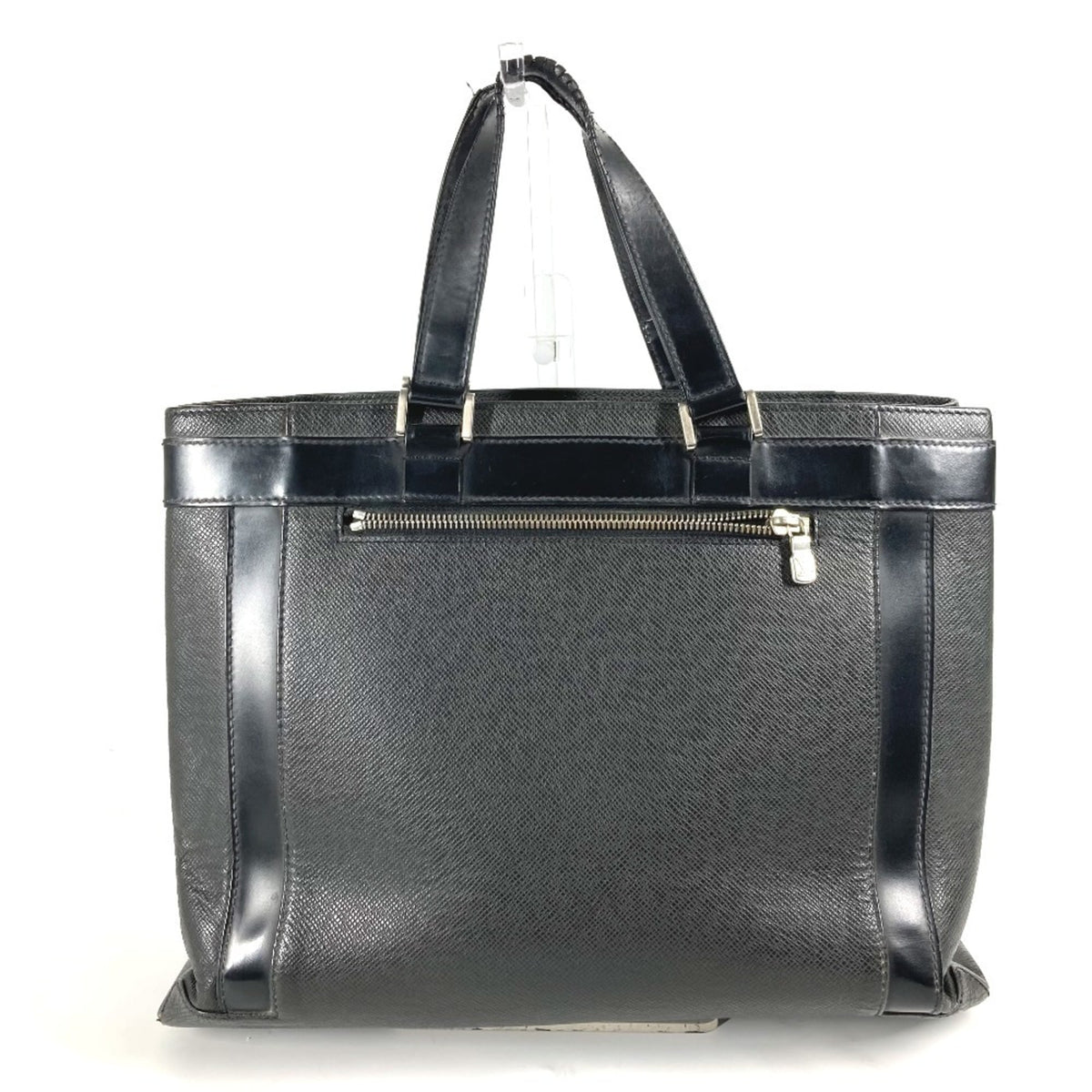 Louis Vuitton Ardoise Black Taiga Leather Handbag Tote Bag (Pre-Owned)