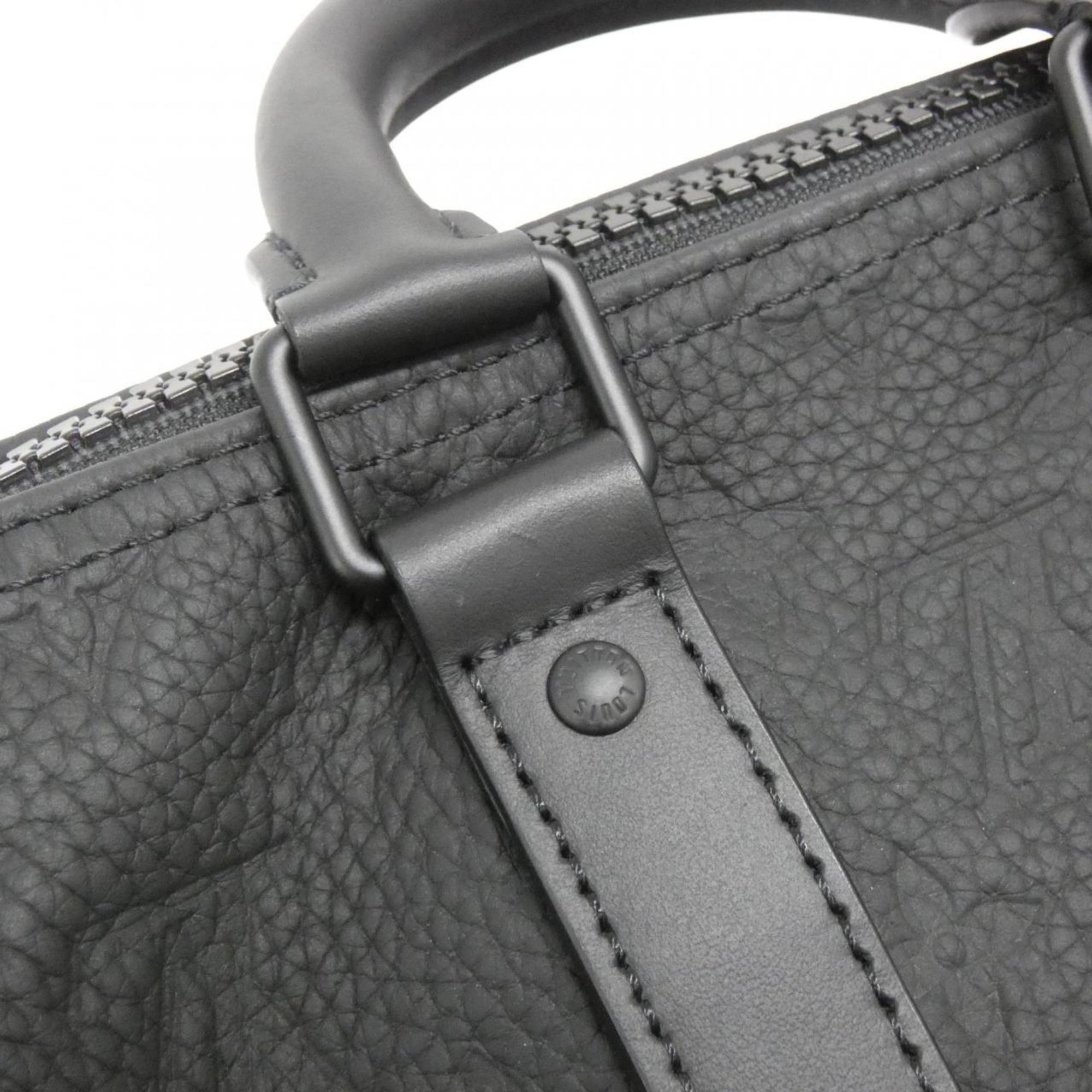 Louis Vuitton Taurillon Black Leather Boston Bag (Pre-Owned)
