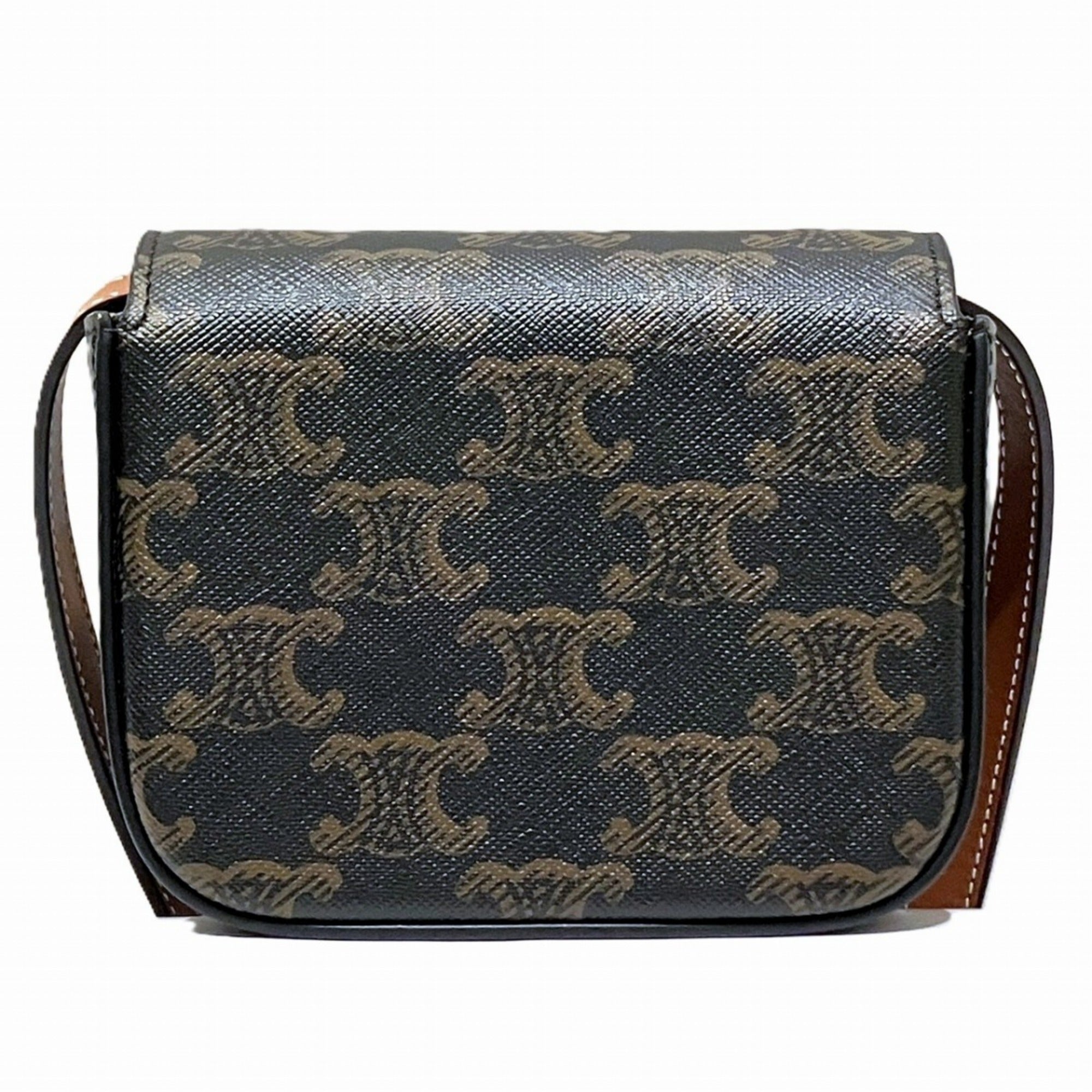 Celine Brown Pvc Shoulder Bag (Pre-Owned)