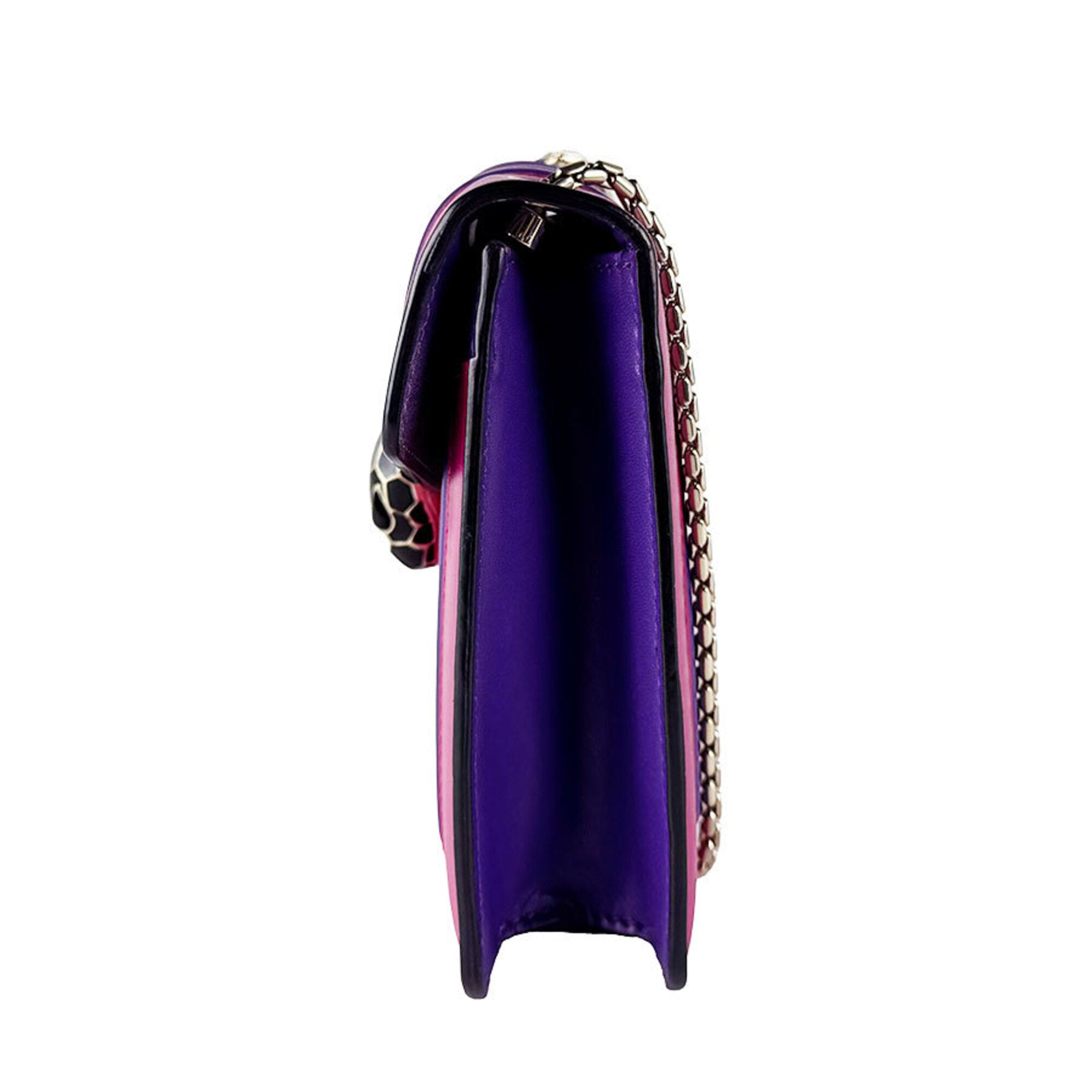 Bvlgari Purple Leather Shoulder Bag (Pre-Owned)