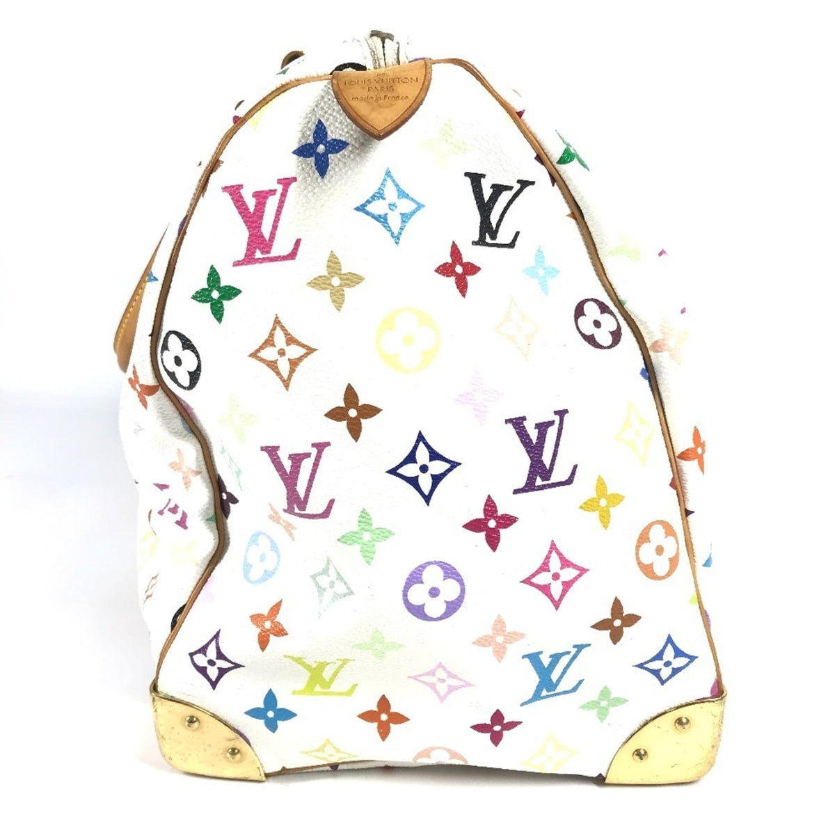 Louis Vuitton Blanc Monogram Multi-Color White Monogram Multicolore Boston Bag Handbag (Pre-Owned)