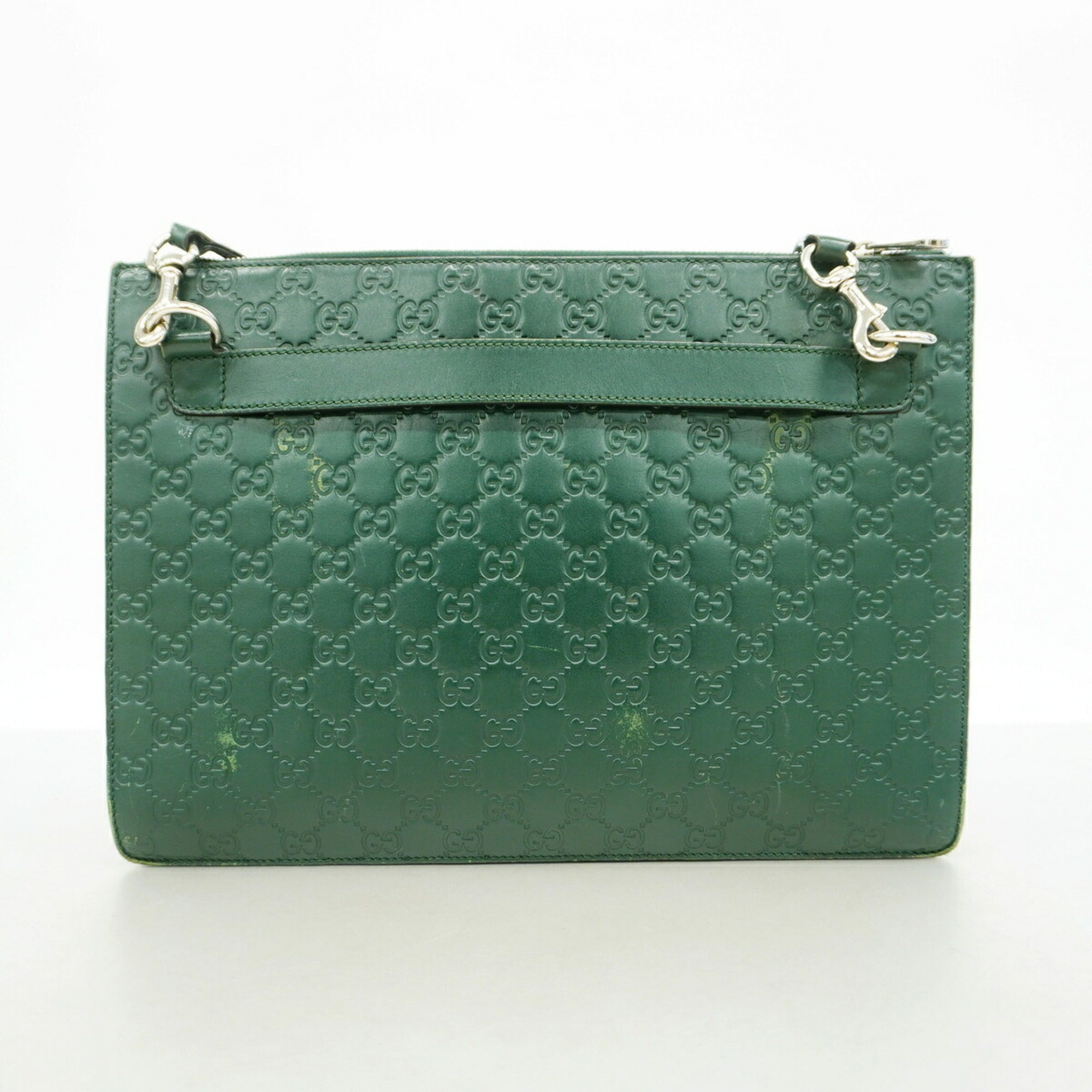 Gucci Green Leather Shoulder Bag (Pre-Owned)