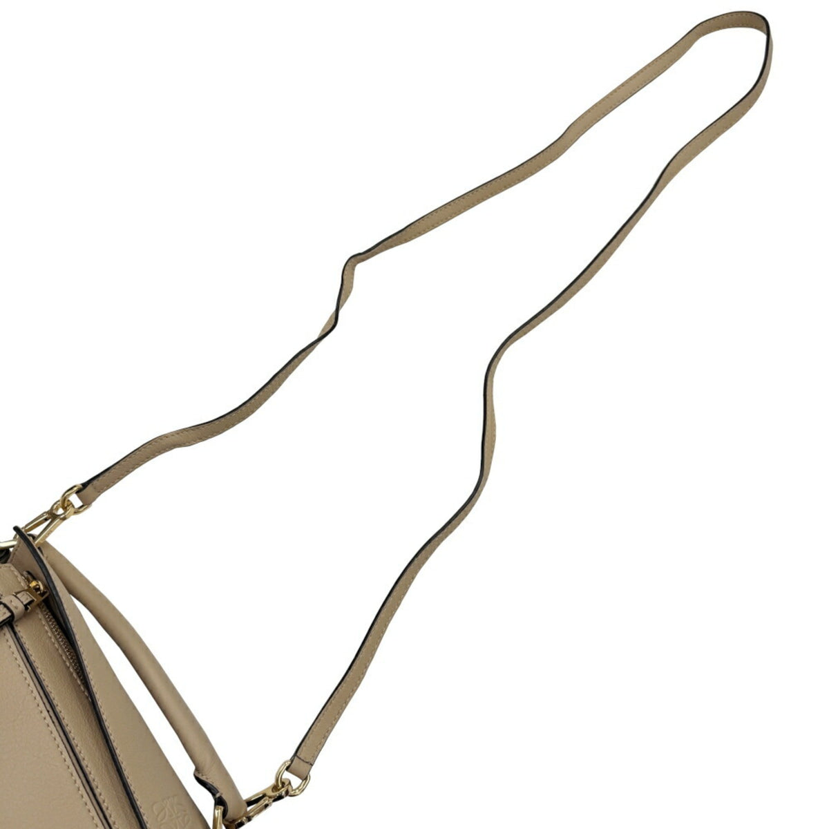 Loewe Beige Leather Handbag Shoulder Bag (Pre-Owned)
