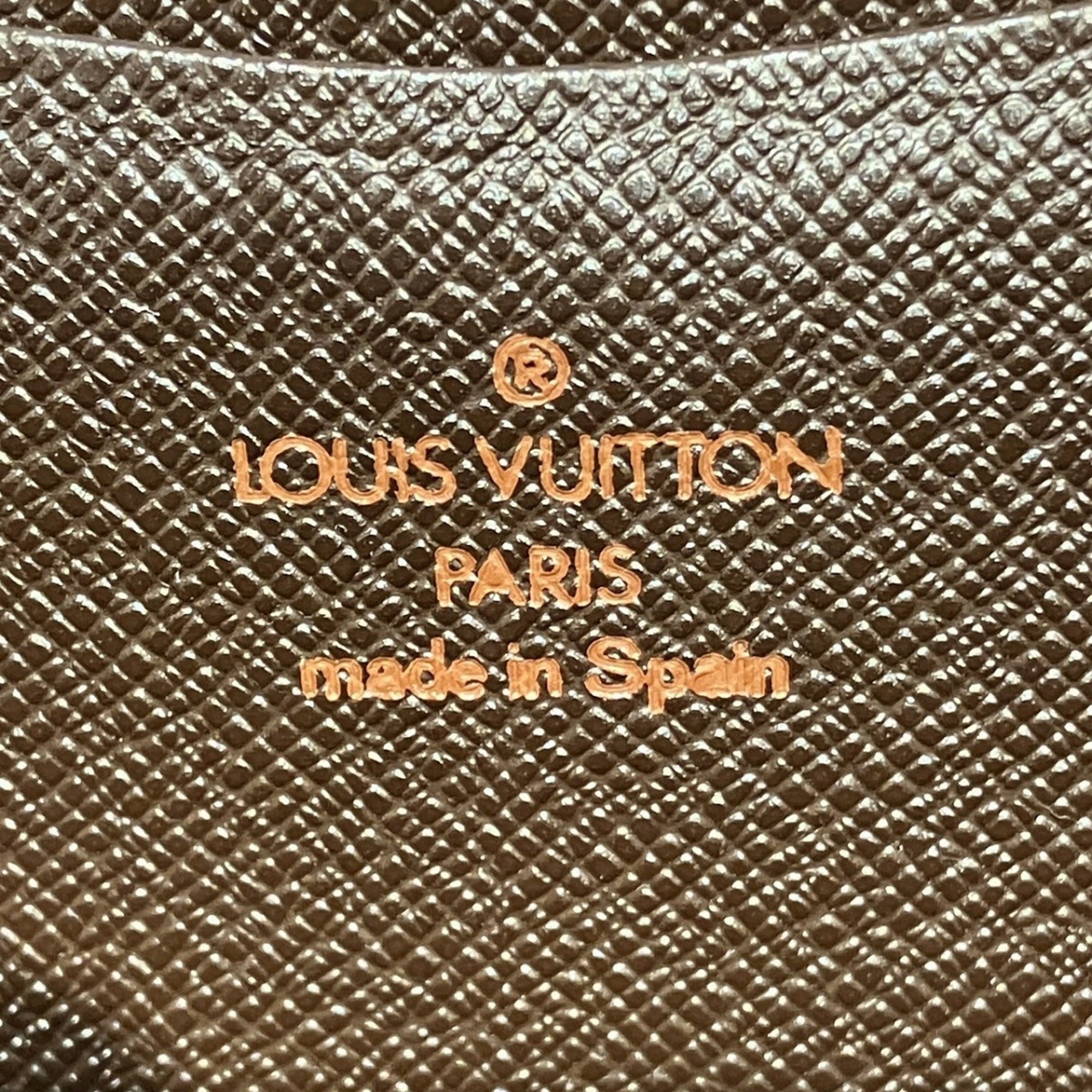 Louis Vuitton Damier Brown Long Wallet (Bi-Fold) (Pre-Owned)