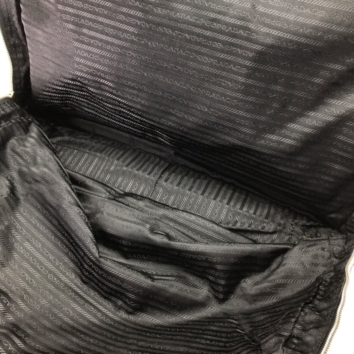 Prada Black Nylon Leather Handbag (Pre-Owned)