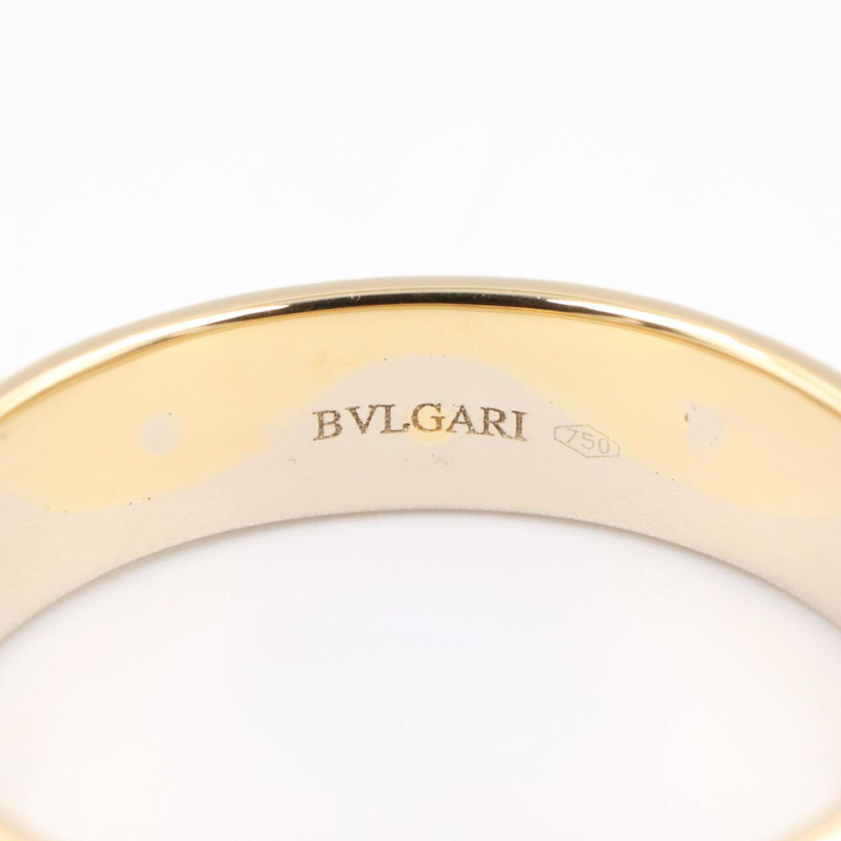 Bvlgari Gold Silver Yellow Gold (18K) White Gold (18K) Band Ring (Pre-Owned)