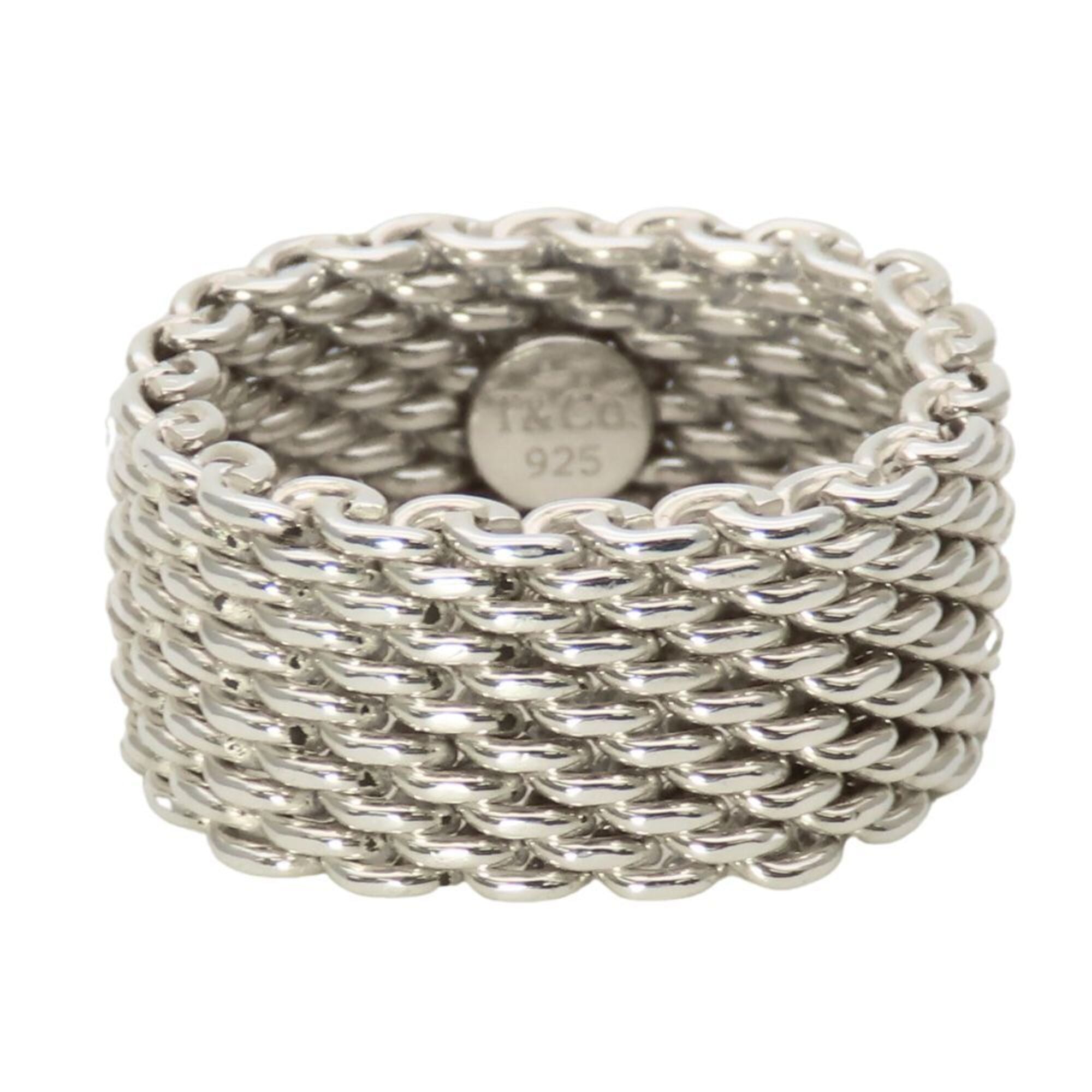 Tiffany Silver Silver 925 Band Ring (Pre-Owned)