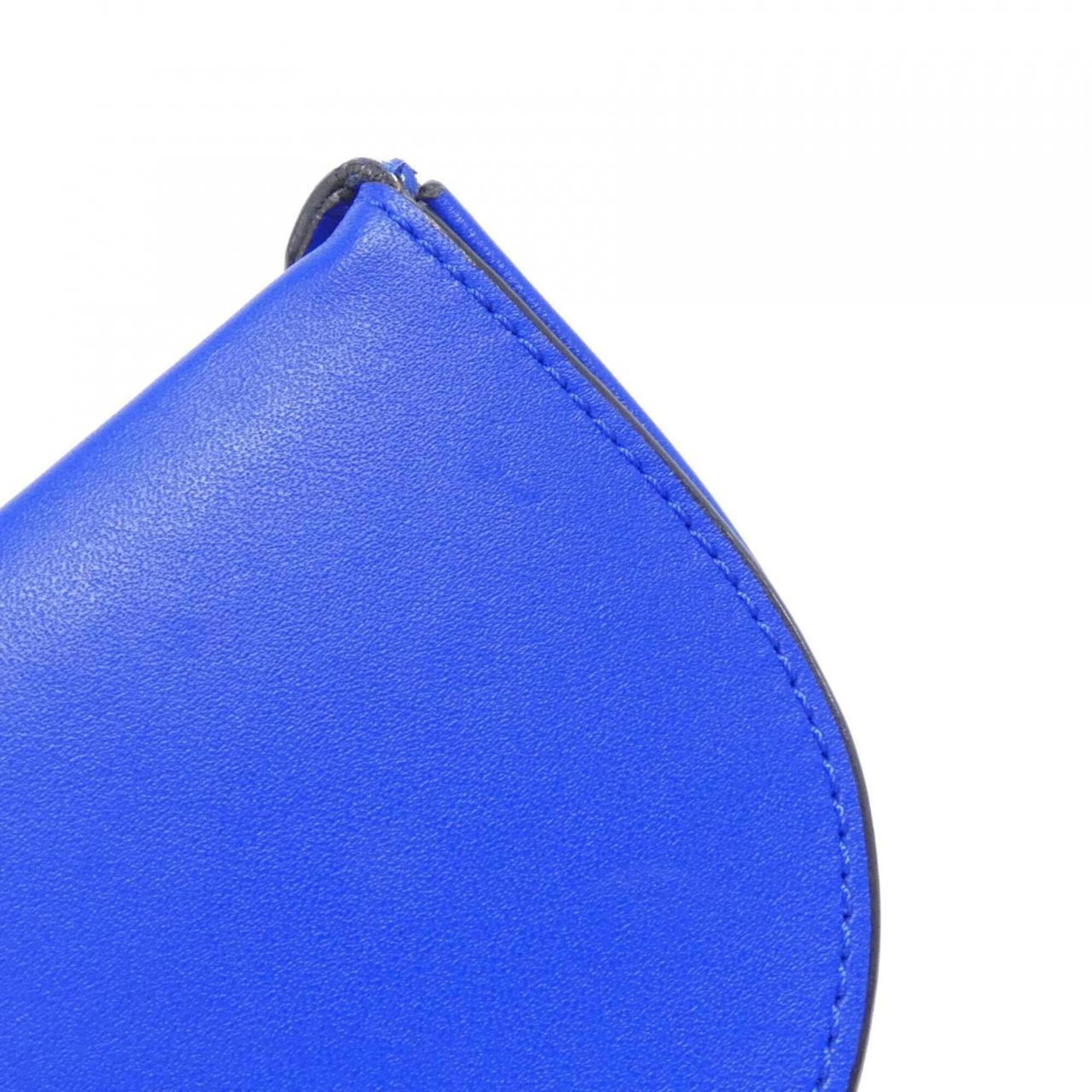 Loewe Blue Leather Handbag Pouch Shoulder Bag (Pre-Owned)