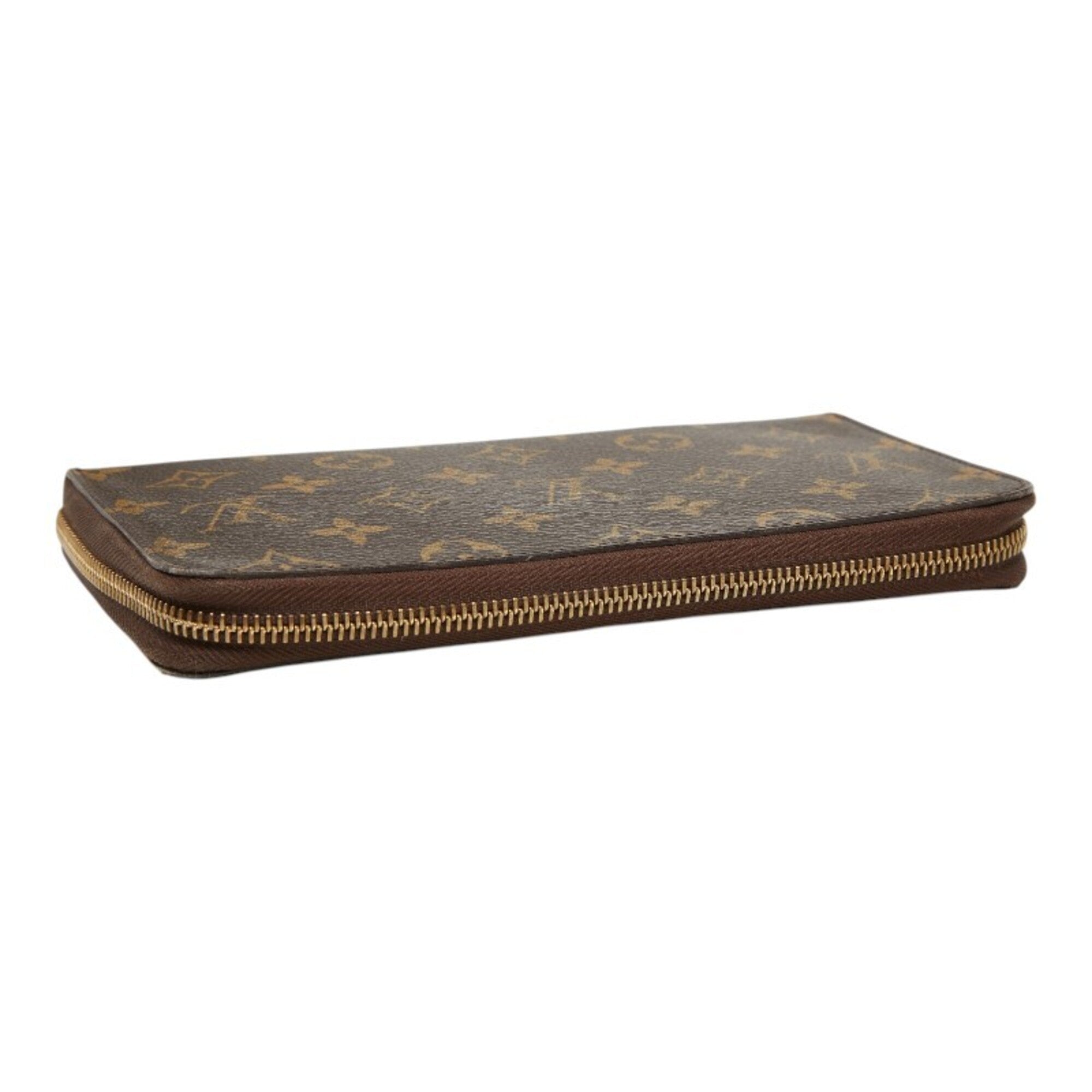 Louis Vuitton Brown Pvc Leather Long Wallet (Bi-Fold) (Pre-Owned)