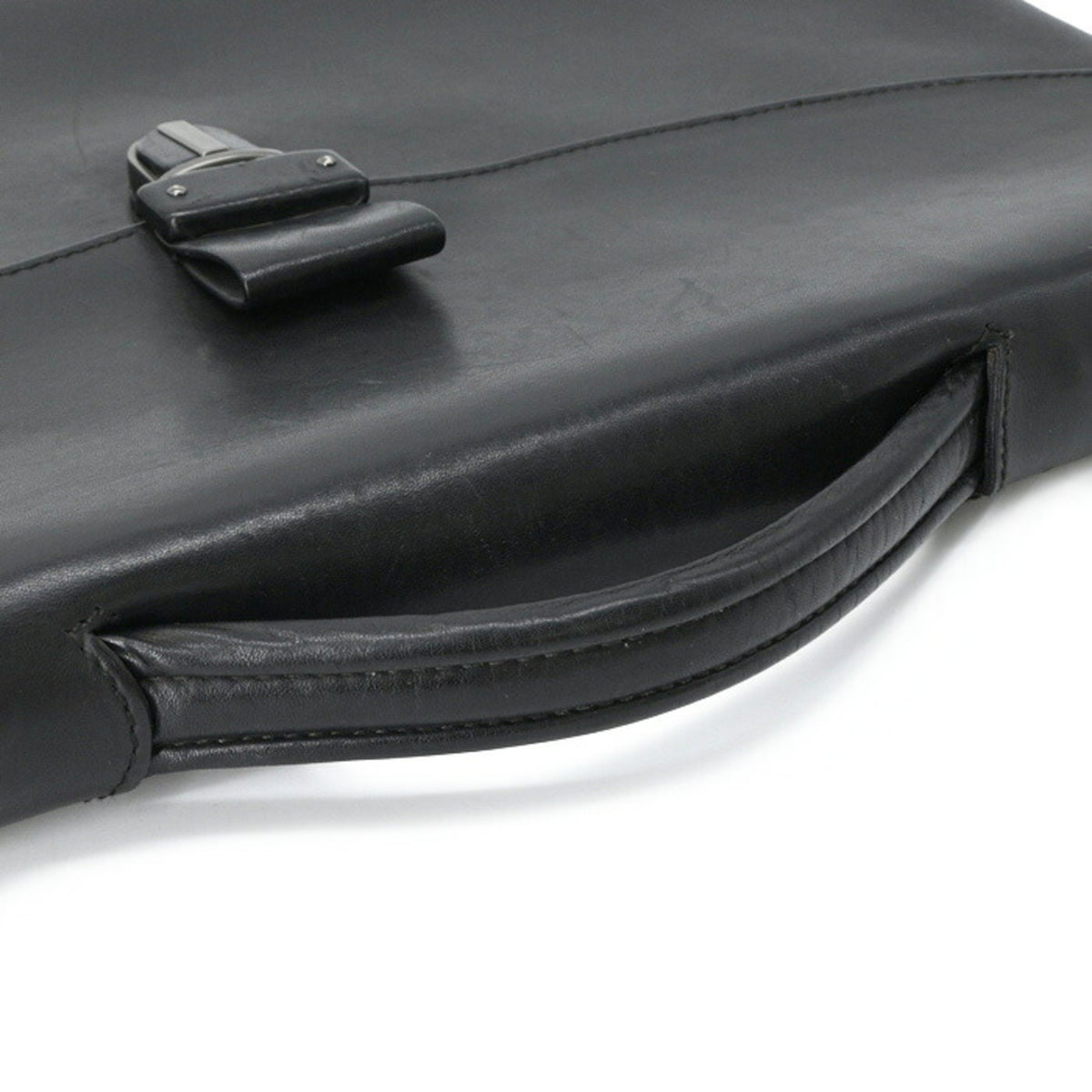 Bottega Veneta Black Leather Briefcase (Pre-Owned)