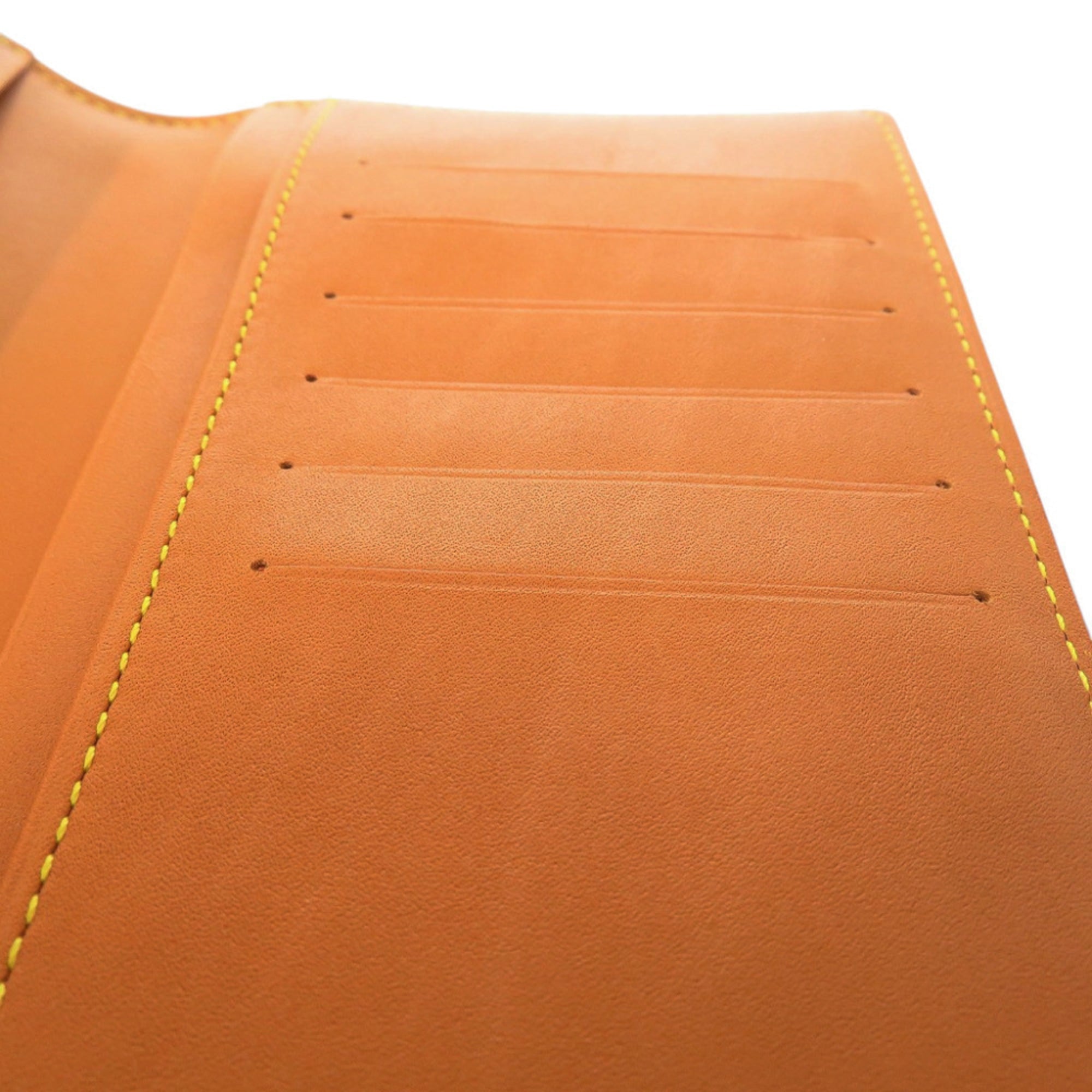 Louis Vuitton Caramel Leather Long Wallet (Bi-Fold) (Pre-Owned)