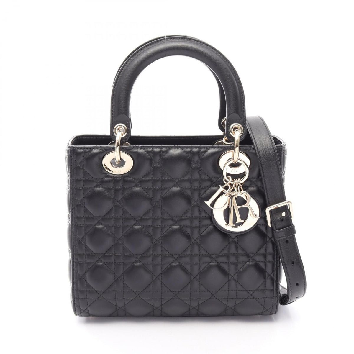 Christian Dior Black Leather Handbag (Pre-Owned)