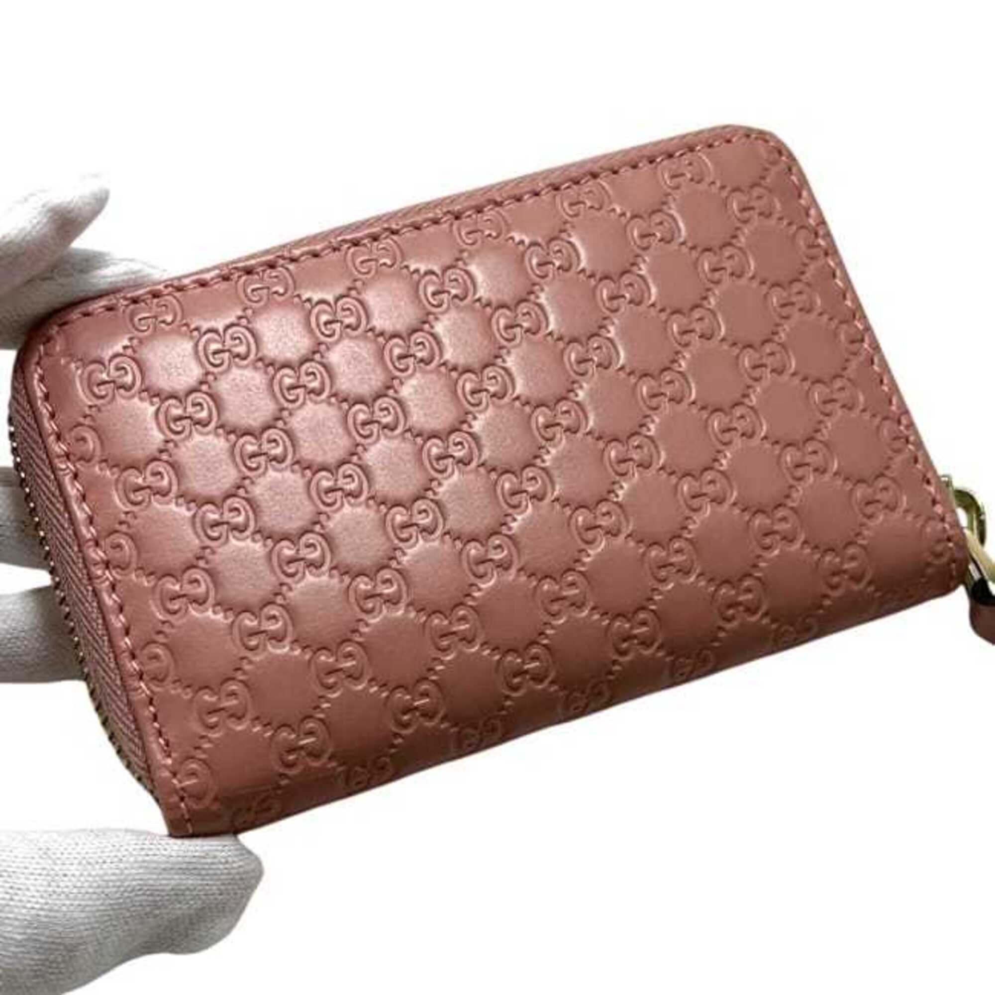 Gucci Microguccissima Pink Leather Coin Purse/Coin Case (Pre-Owned)