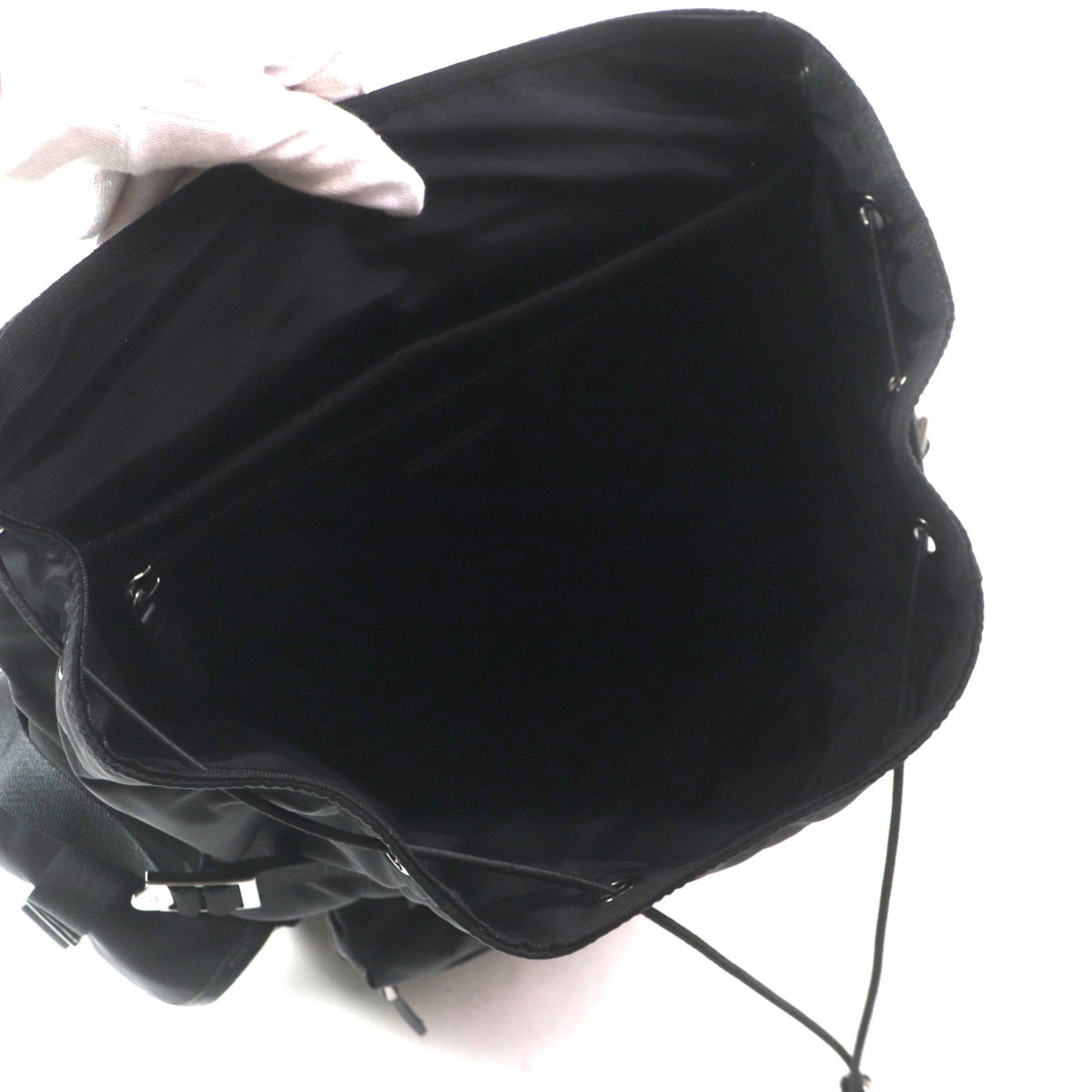 Tod's Black Fabric Leather Backpack (Pre-Owned)