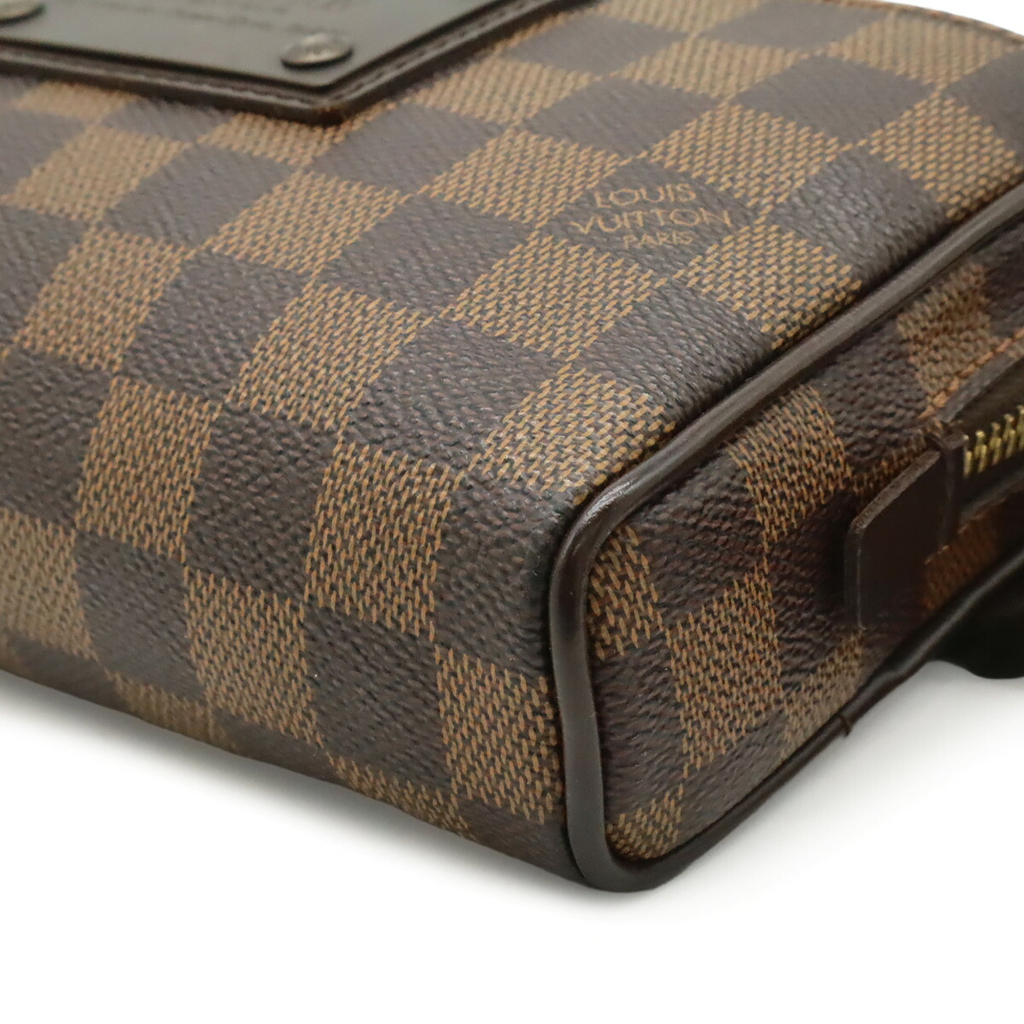 Louis Vuitton Brown Damier Canvas Pvc Sling Bag (Pre-Owned)
