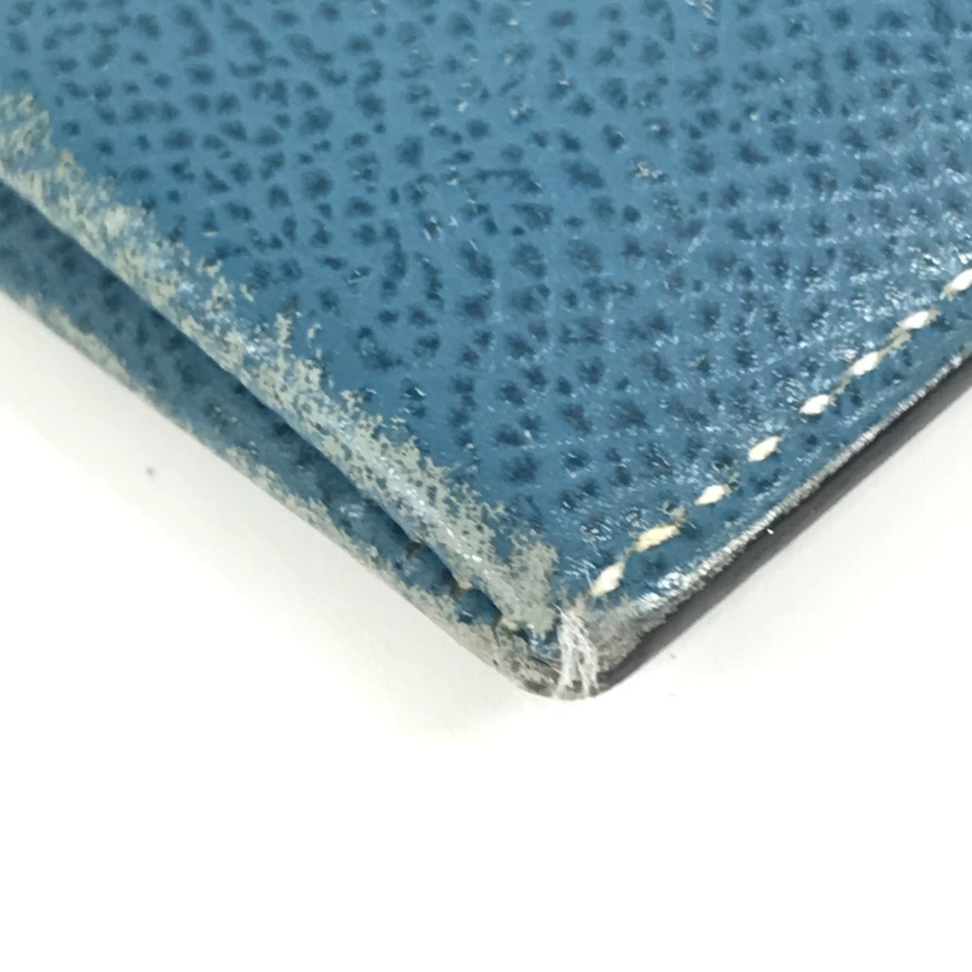 Hermes Blue Epsom Leather Clutch Bag Pouch (Pre-Owned)