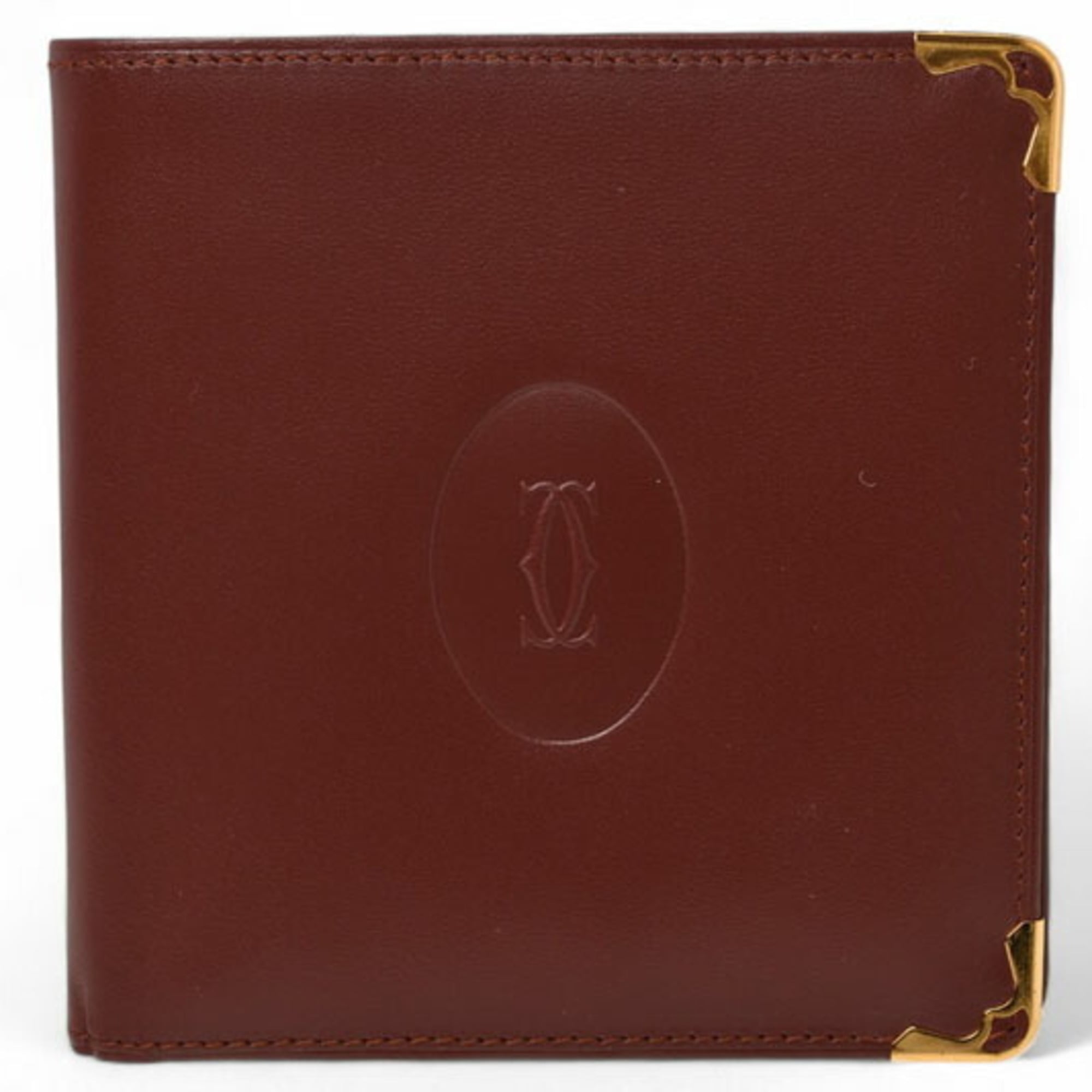 Cartier Must Bordeaux Wallet (Bi-Fold) (Pre-Owned)