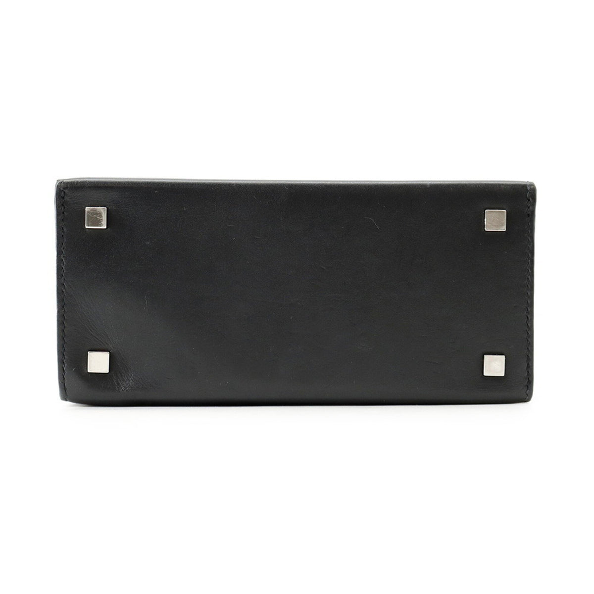 Hermes Black Tadelakt Leather Handbag (Pre-Owned)