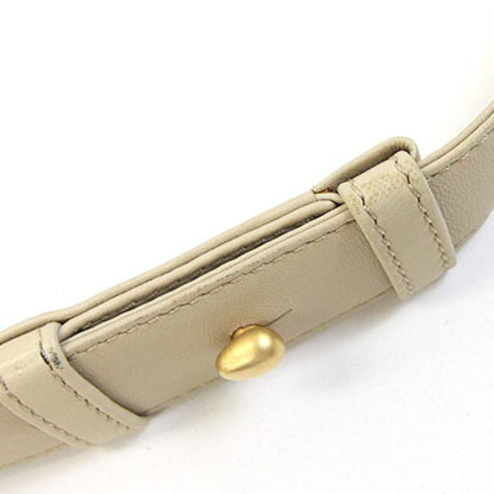 Celine Beige Yellow Leather Shoulder Bag (Pre-Owned)