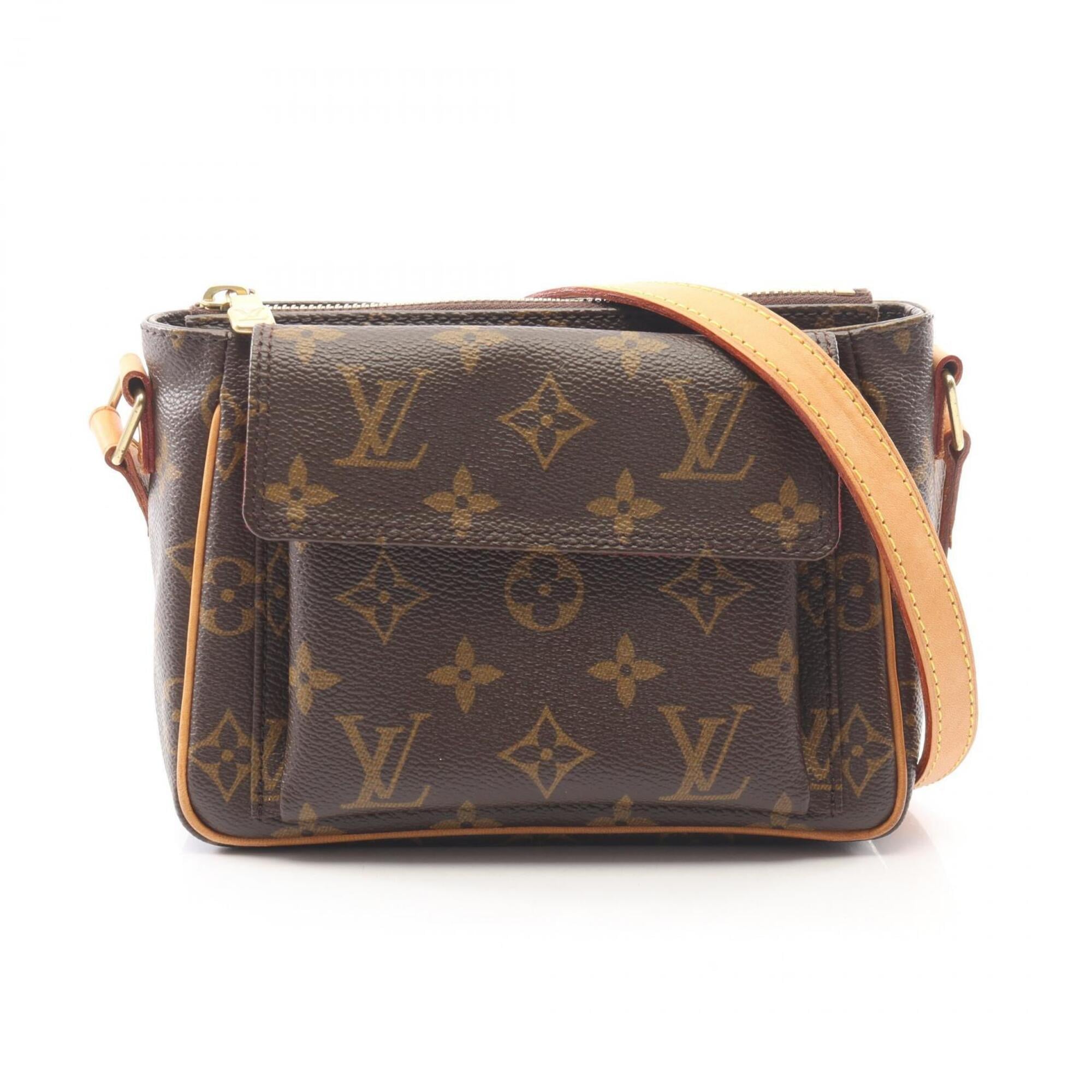 Louis Vuitton Brown Coated Canvas Pvc Leather Monogram Handbag Shoulder Bag (Pre-Owned)
