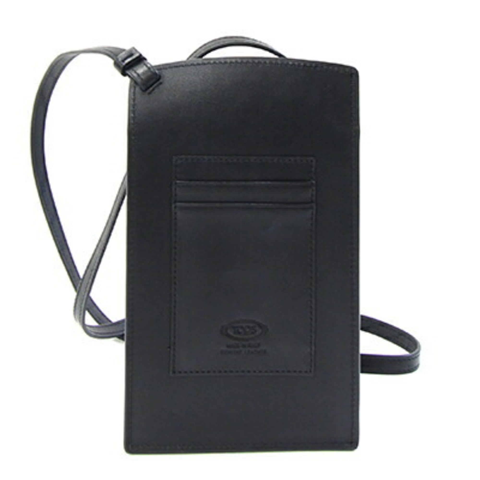 Tod's Black Leather Pochette Shoulder Bag (Pre-Owned)