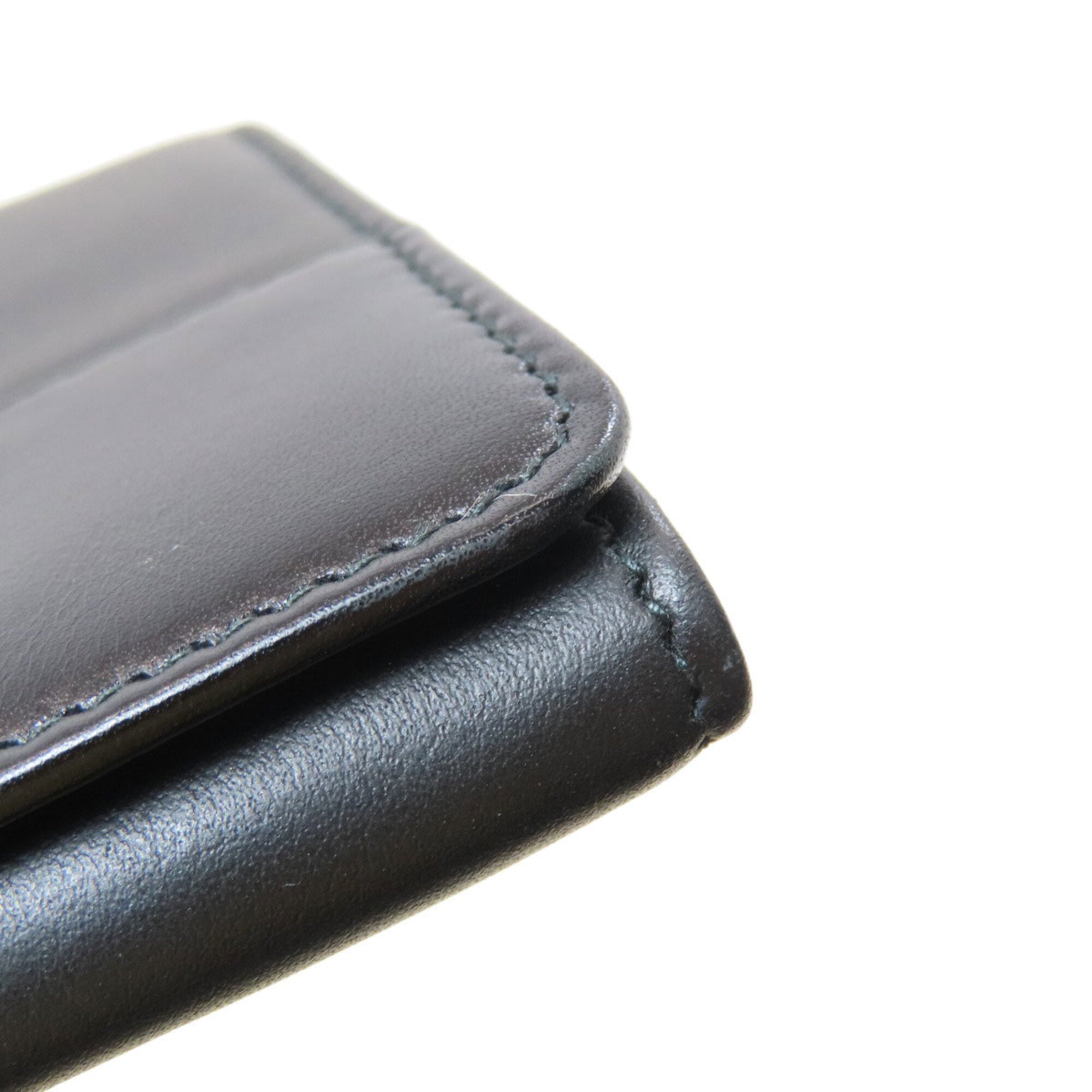 Bvlgari Bvlgari Bvlgari Black Leather Long Wallet (Bi-Fold) (Pre-Owned)