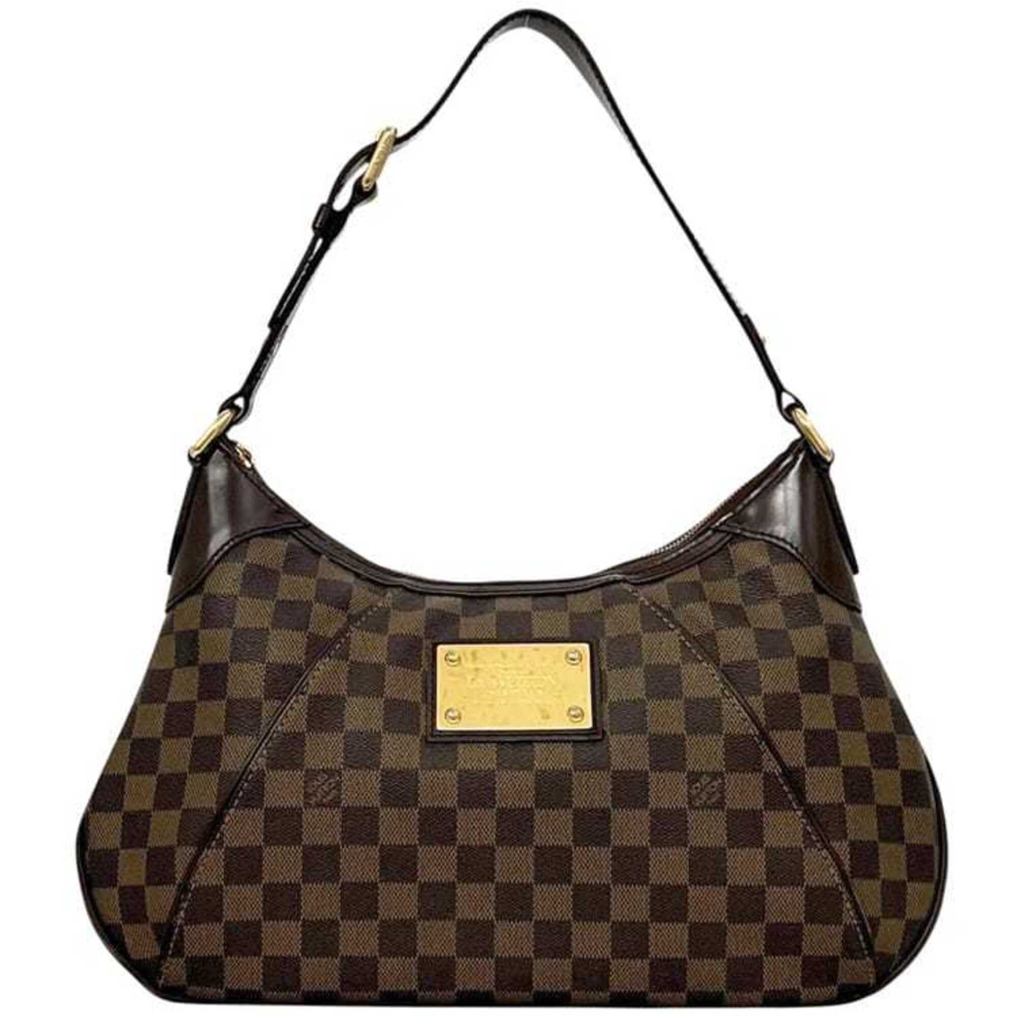 Louis Vuitton Damier Brown Damier Canvas Ebene Damier Canvas Shoulder Bag (Pre-Owned)