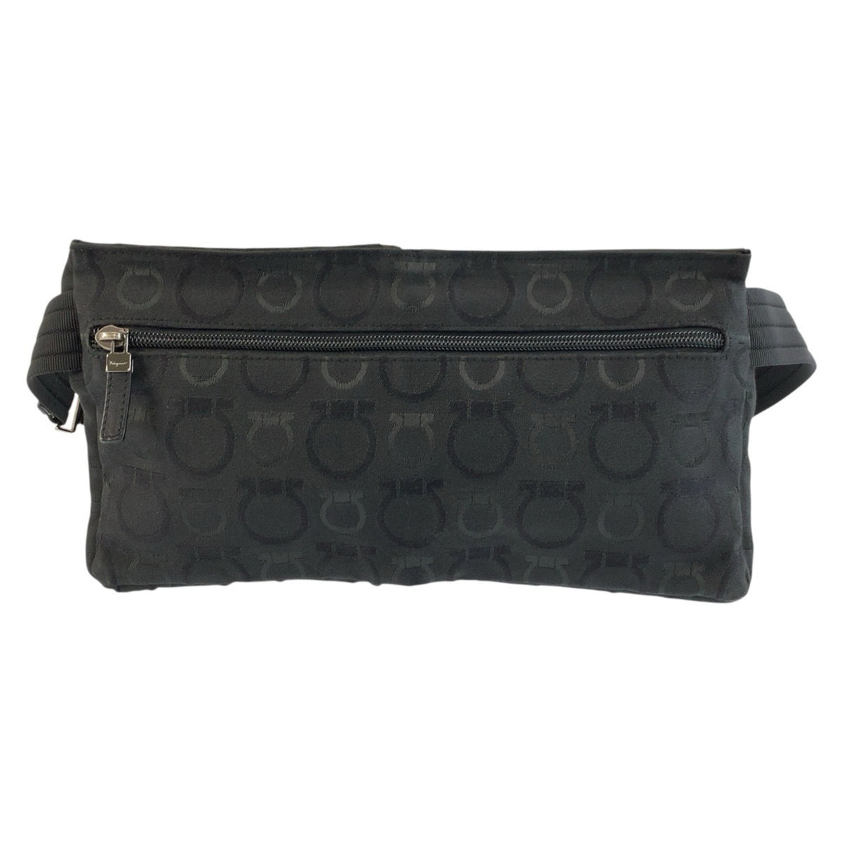 Salvatore Ferragamo Black Canvas Sling Bag (Pre-Owned)