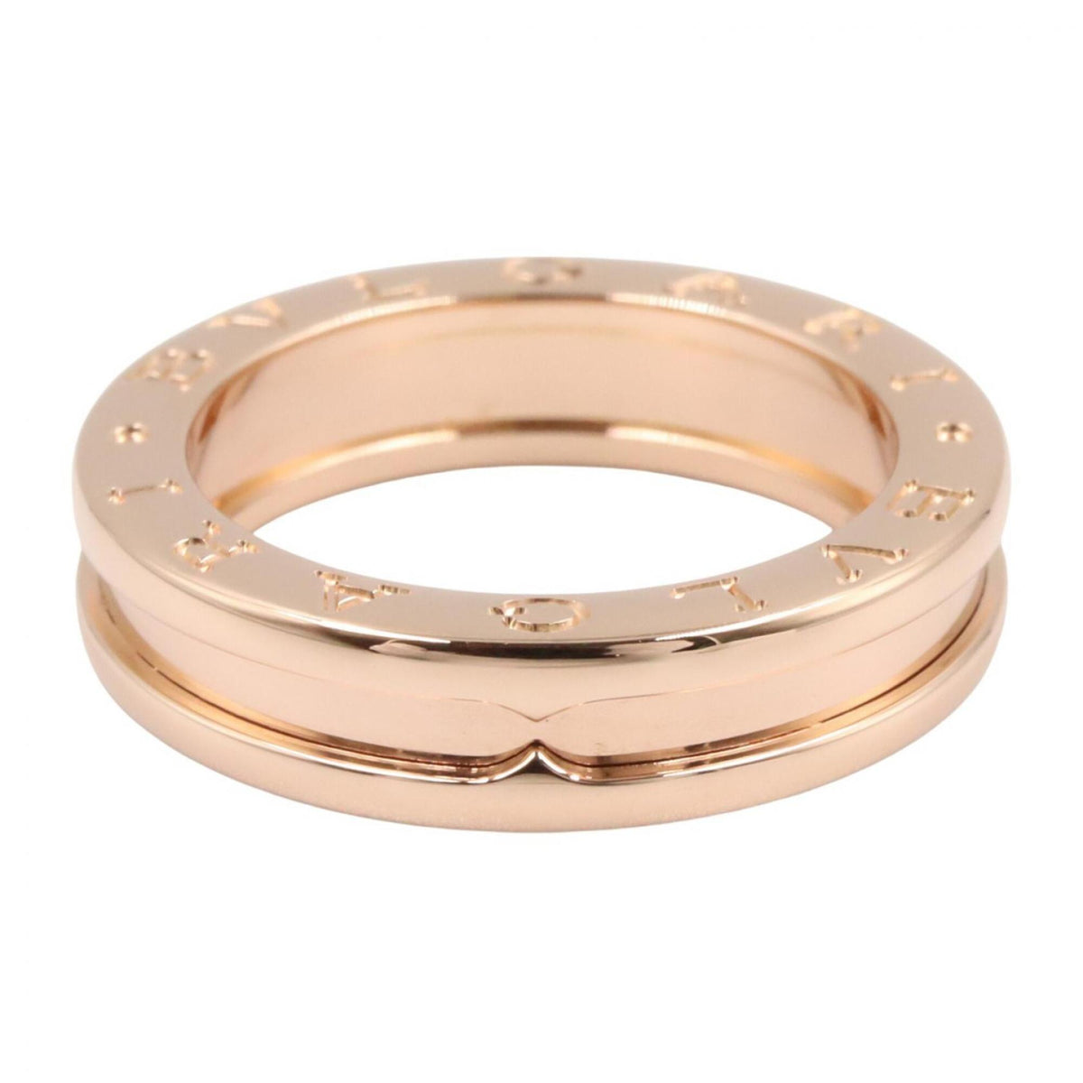 Bvlgari Gold Pink Gold (18K) Band Ring (Pre-Owned)