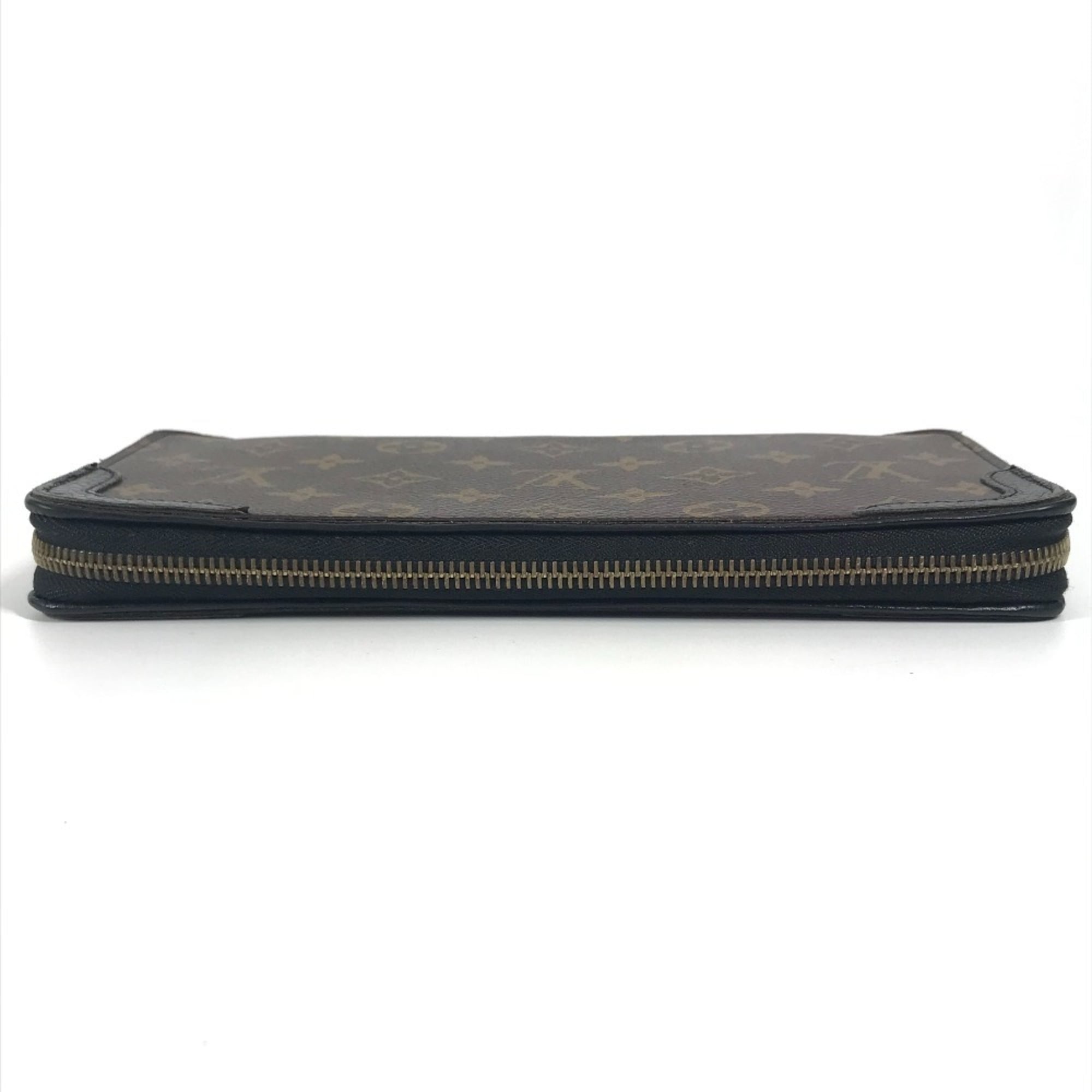 Louis Vuitton Monogram Black Brown Monogram Leather Pouch (Pre-Owned)