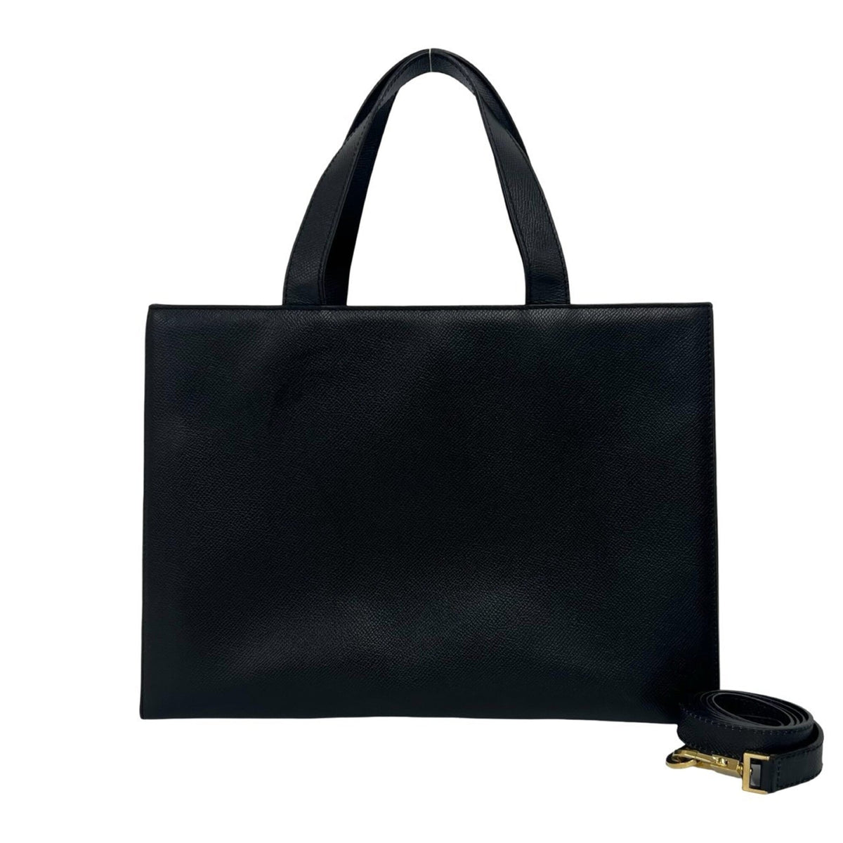 Celine Black Leather Handbag Shoulder Bag Tote Bag (Pre-Owned)