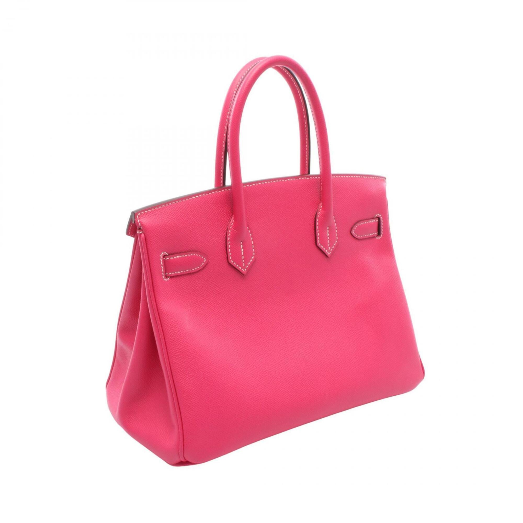 Hermes Pink Epsom Leather Handbag (Pre-Owned)