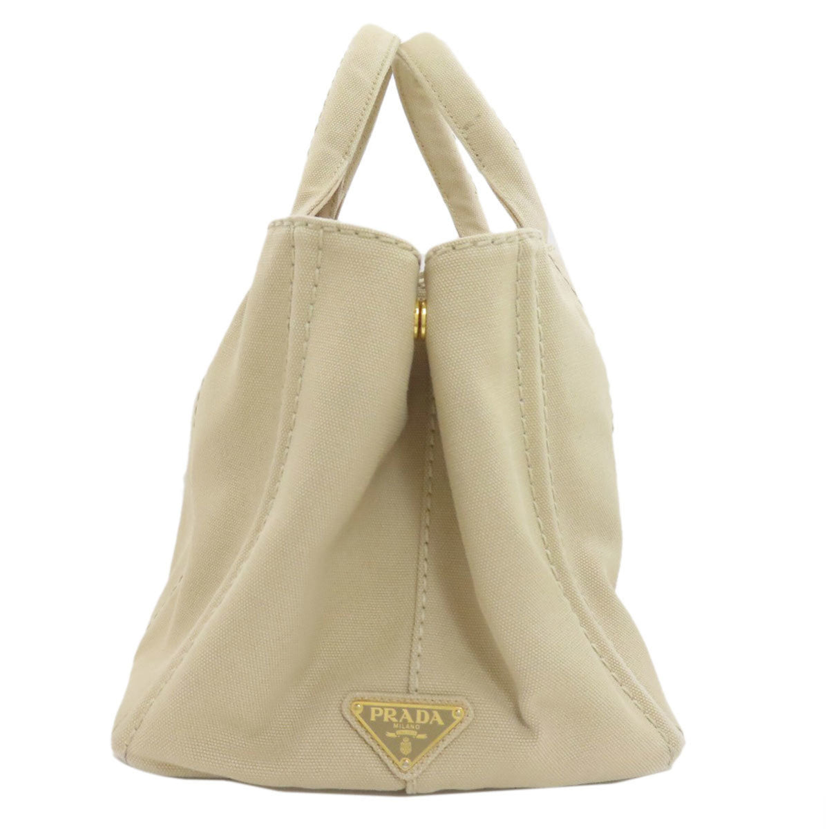 Prada Beige Canvas Handbag (Pre-Owned)