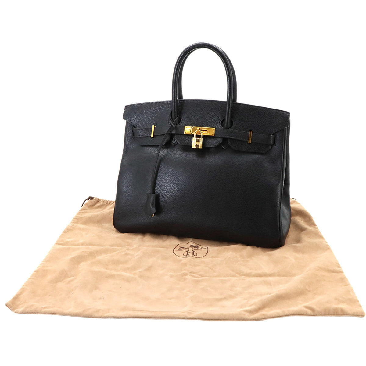 Hermes Birkin Black Ardennes Leather Handbag (Pre-Owned)