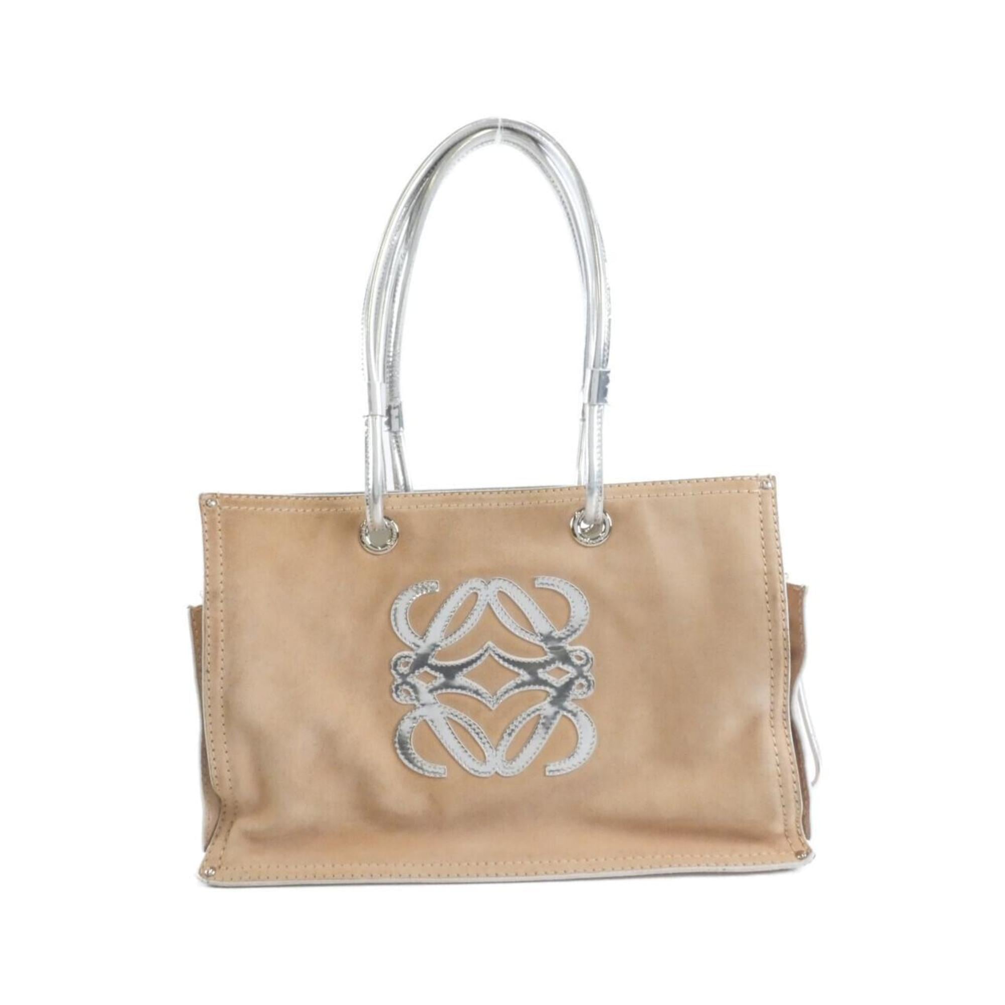 Loewe Beige Suede Handbag (Pre-Owned)