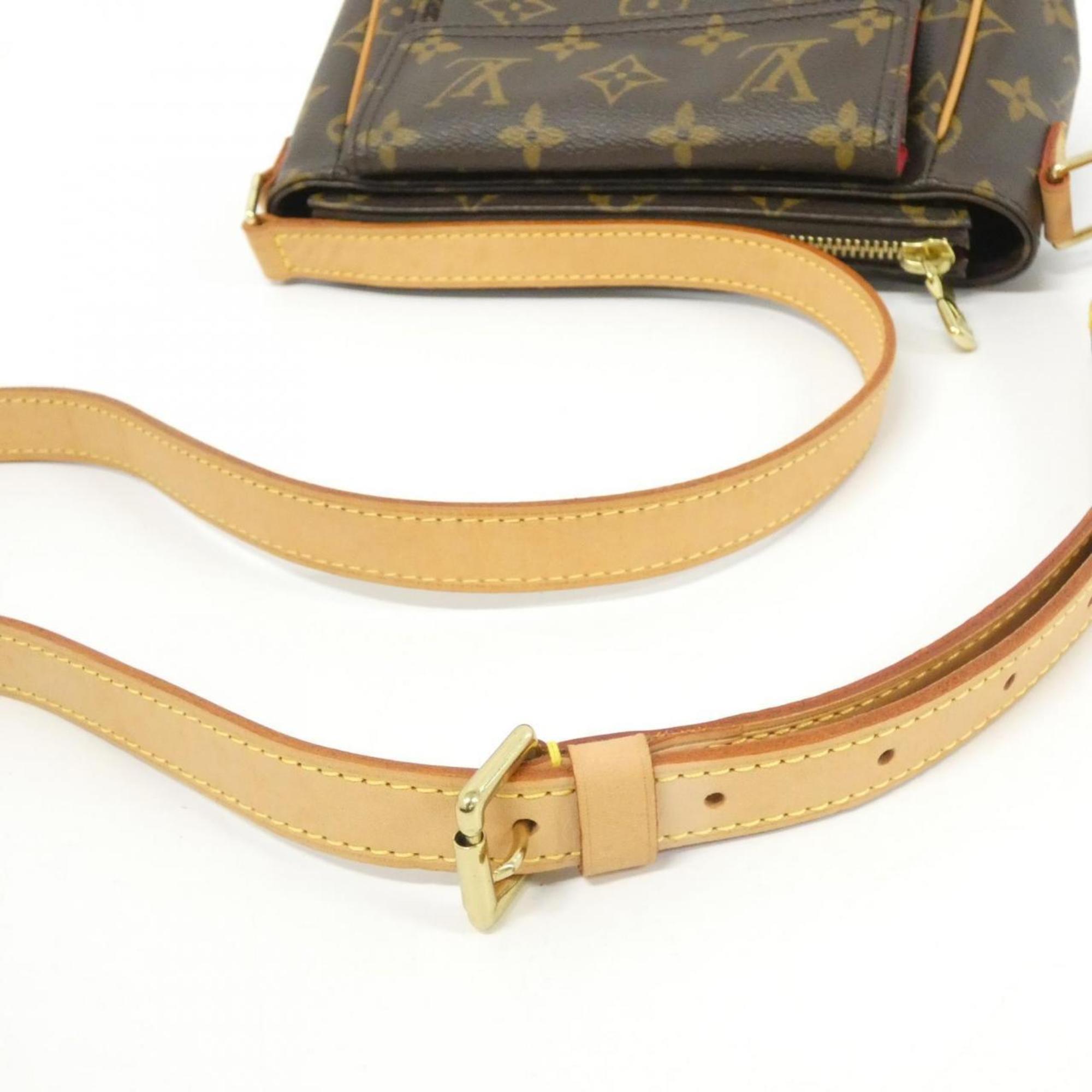 Louis Vuitton Brown Coated Canvas Shoulder Bag (Pre-Owned)