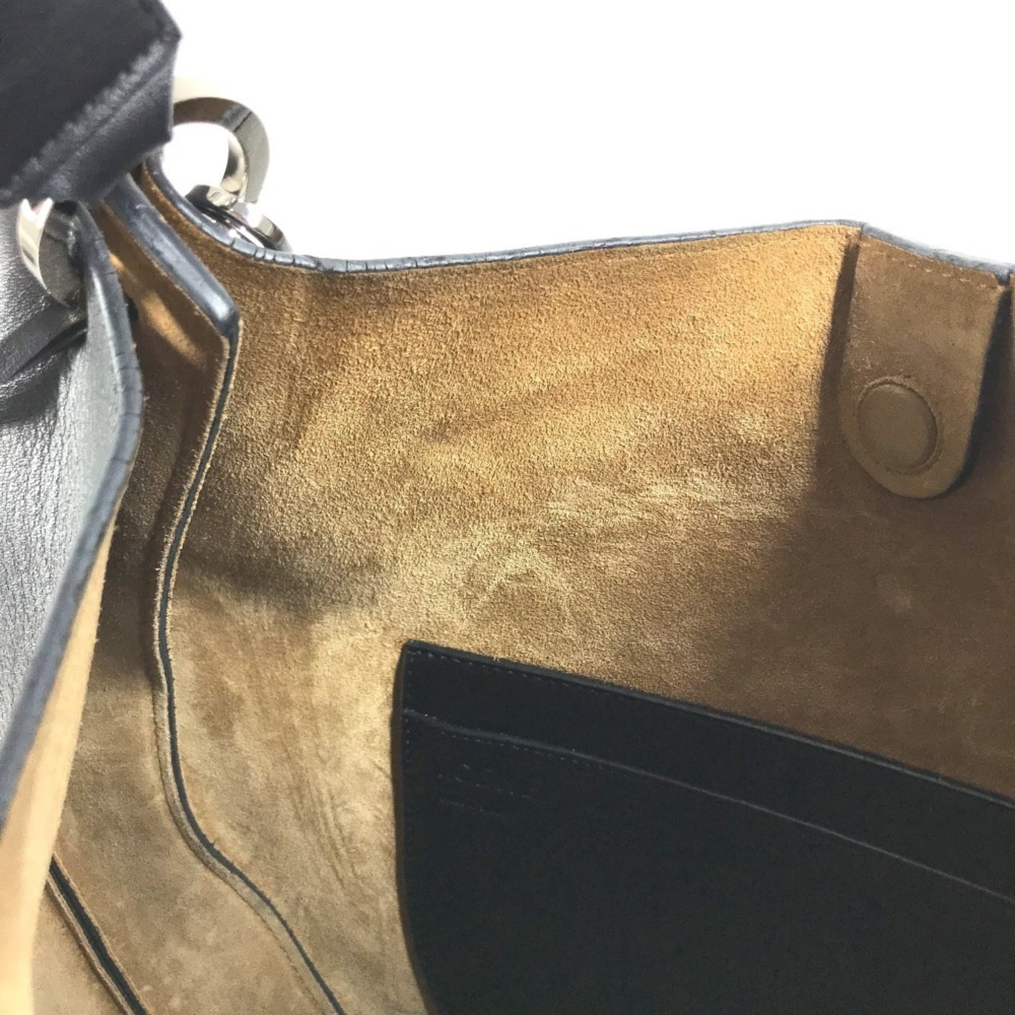 Loewe Black Leather Handbag Shoulder Bag (Pre-Owned)