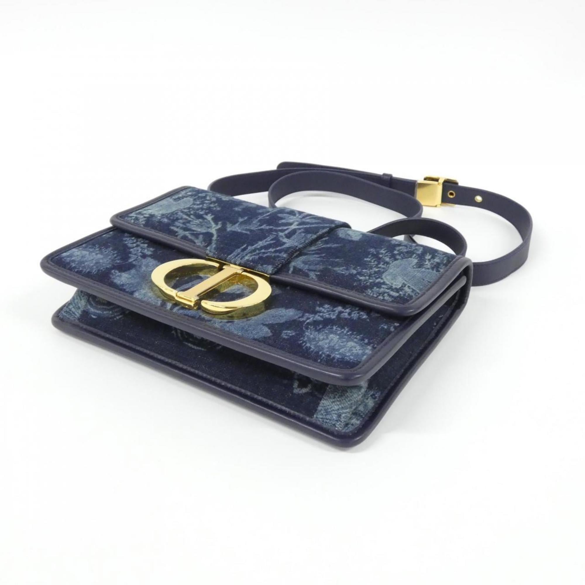 Christian Dior Blue Denim Shoulder Bag (Pre-Owned)