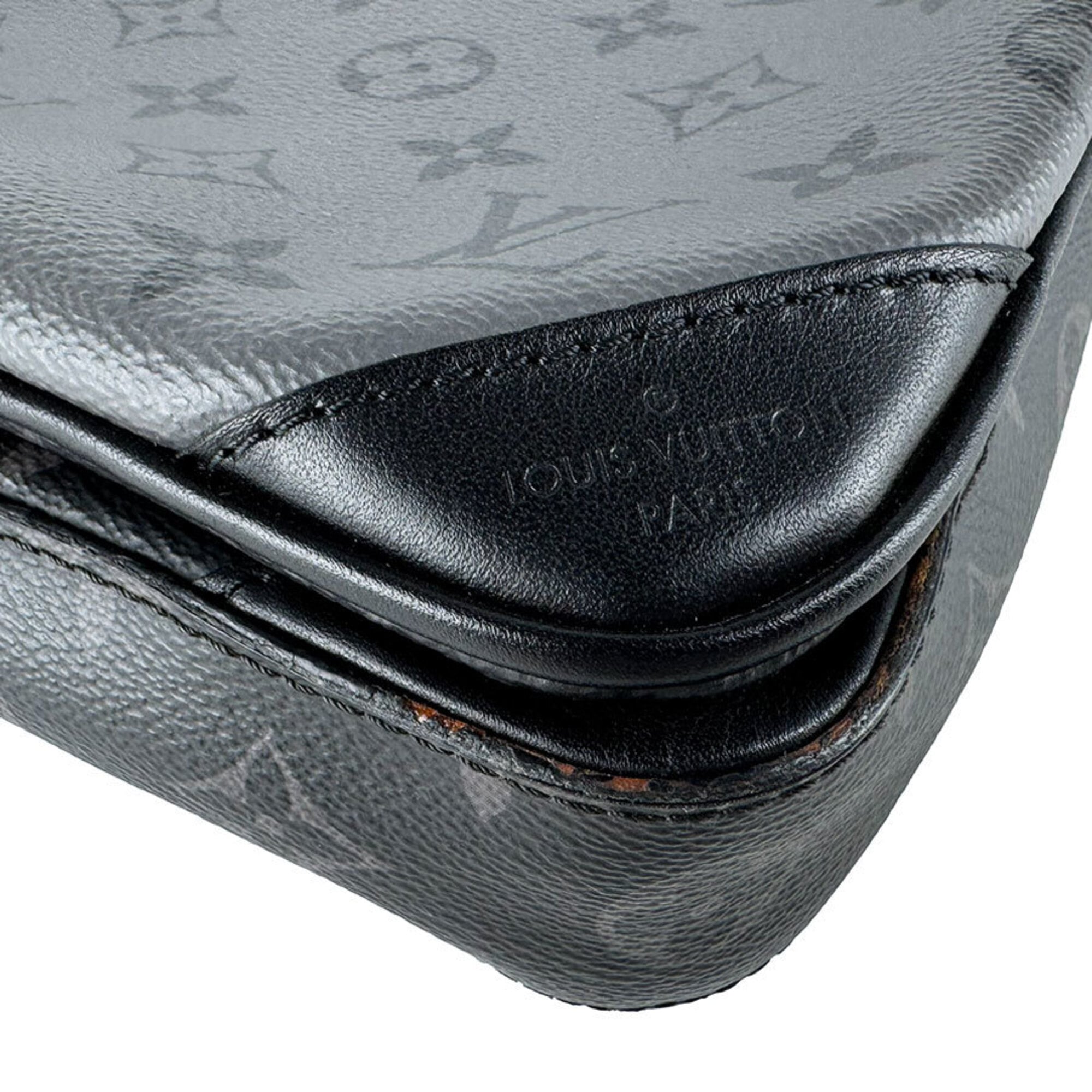 Louis Vuitton Black Gray Monogram Eclipse Pvc Shoulder Bag (Pre-Owned)