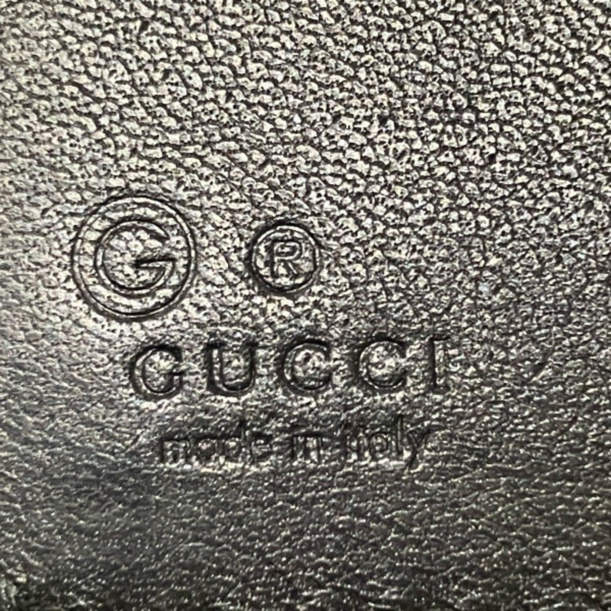 Gucci Black Leather Long Wallet (Bi-Fold) (Pre-Owned)