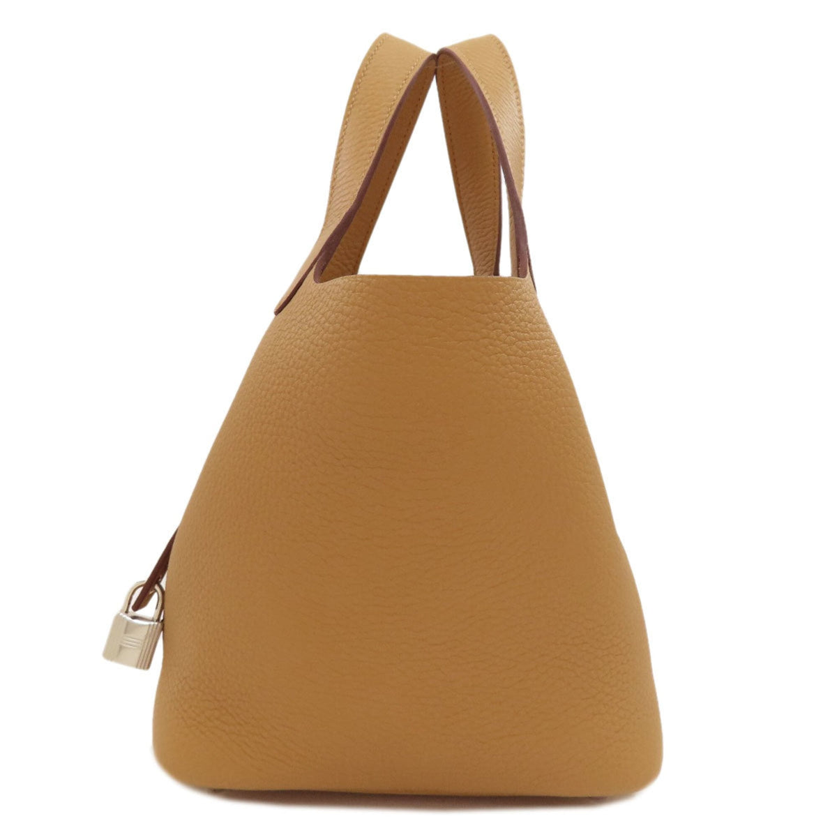 Hermes Brown Taurillon Clemence Leather Handbag (Pre-Owned)