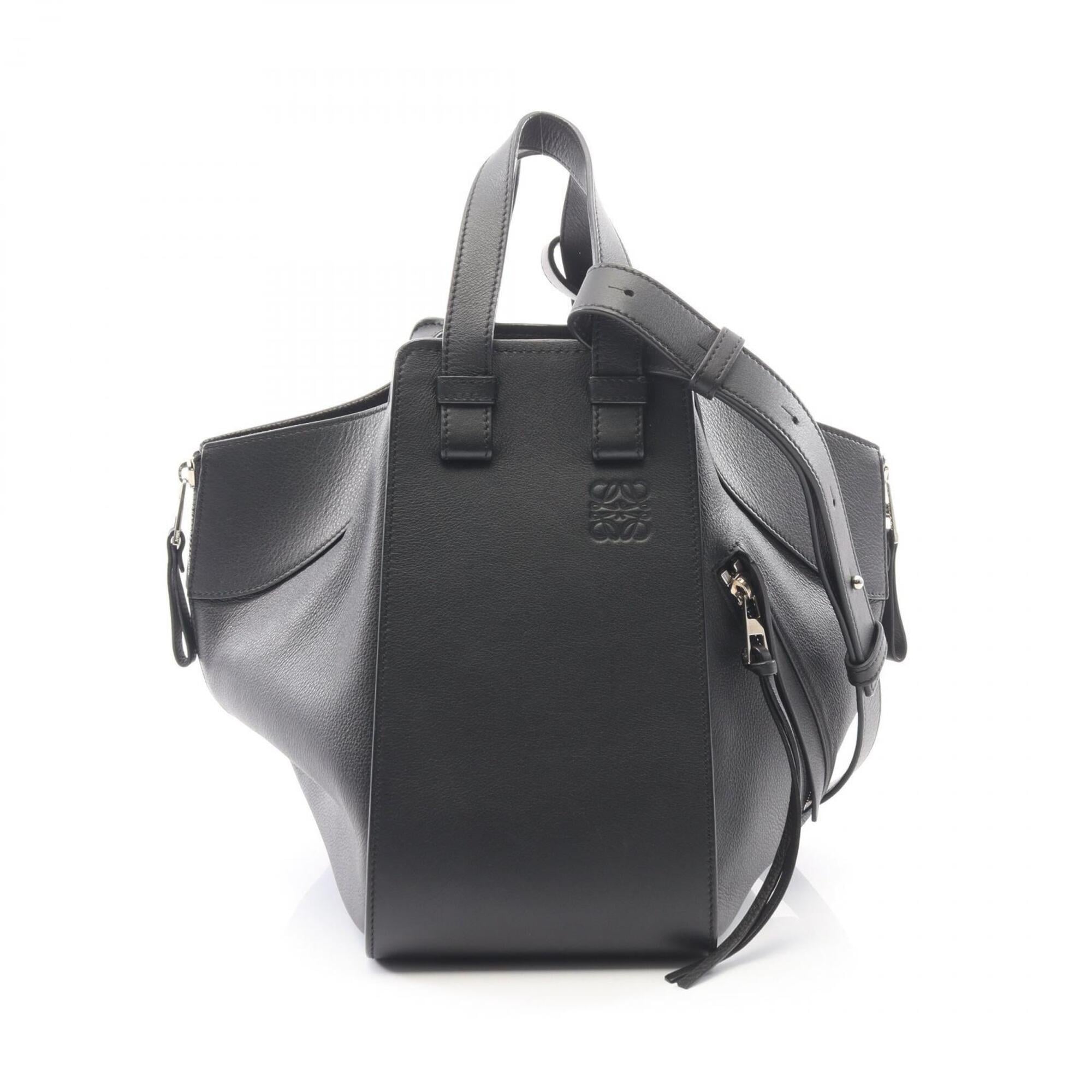 Loewe Hammock Black Leather Handbag (Pre-Owned)