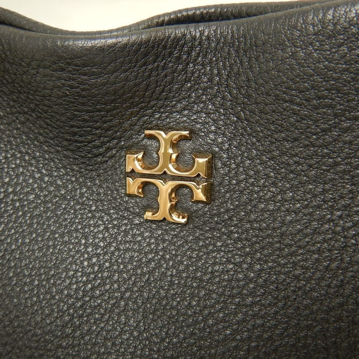 Tory Burch Black Leather Tote Bag (Pre-Owned)