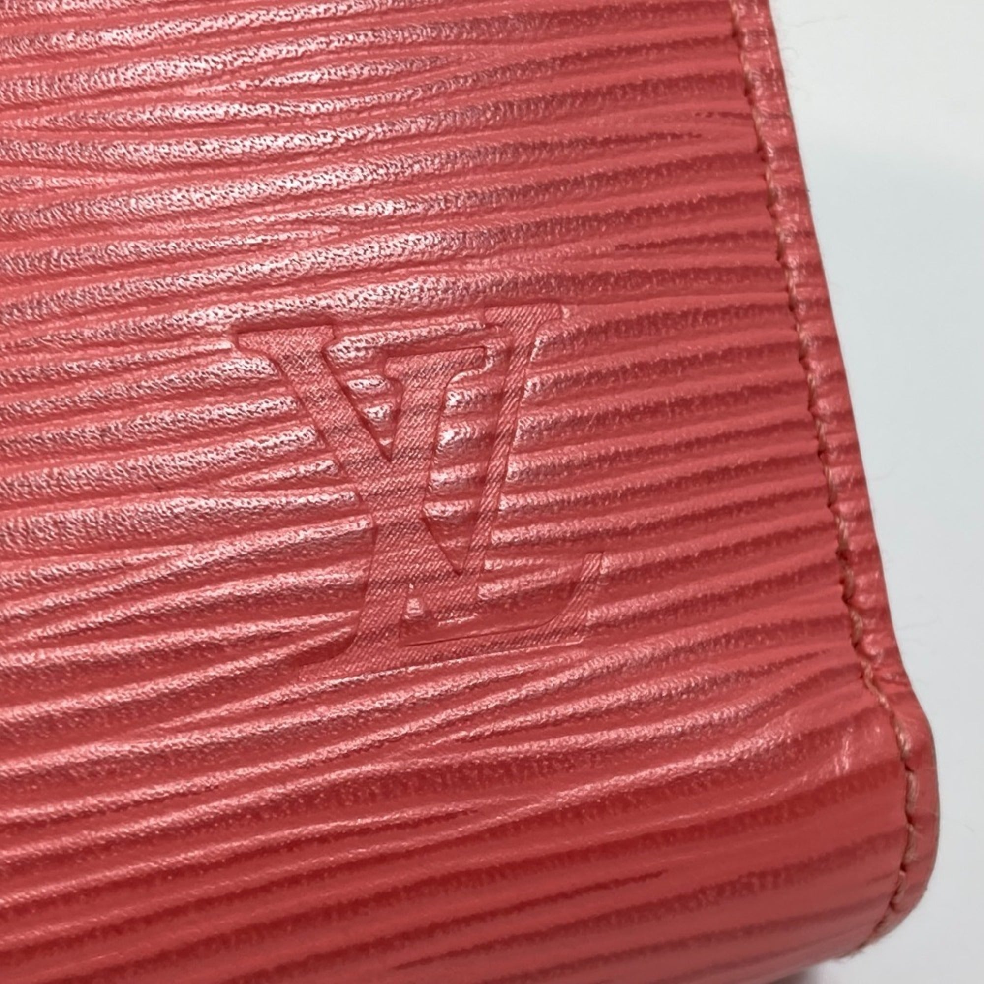 Louis Vuitton Epi Corail Pink Epi Leather Long Wallet (Bi-Fold) (Pre-Owned)