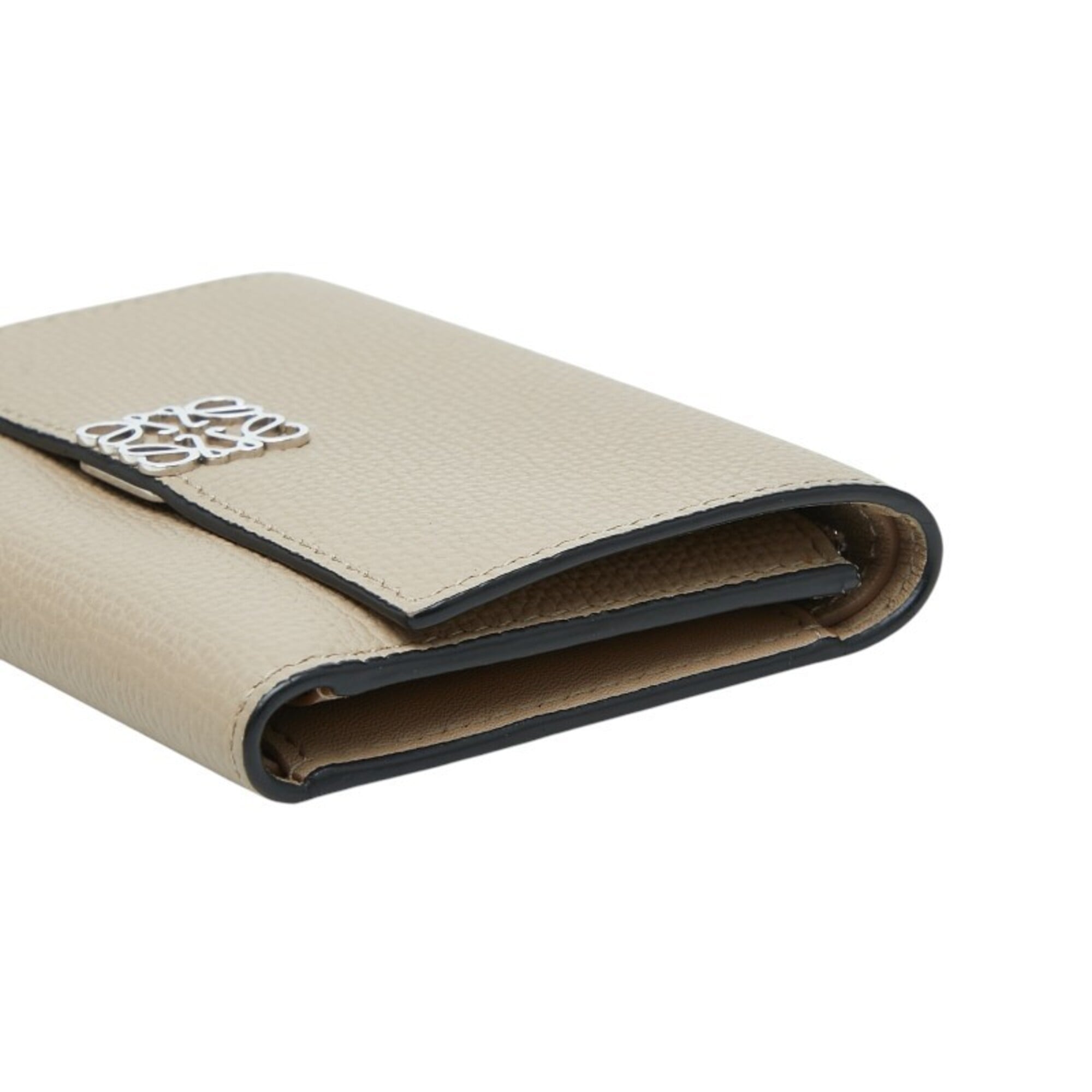 Loewe Beige Leather Wallet (Tri-Fold) (Pre-Owned)