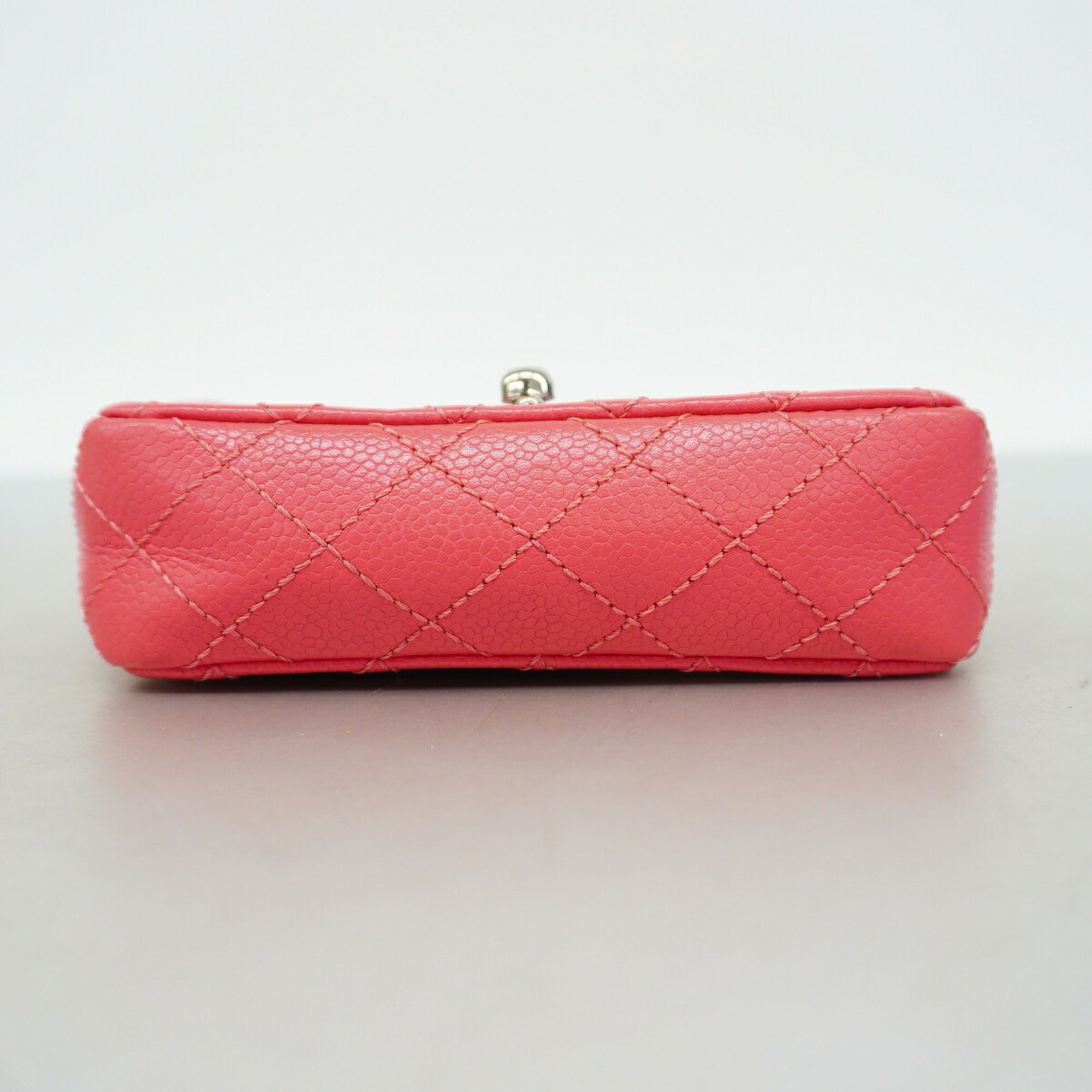 Chanel Pink Grained Calfskin Shoulder Bag (Pre-Owned)