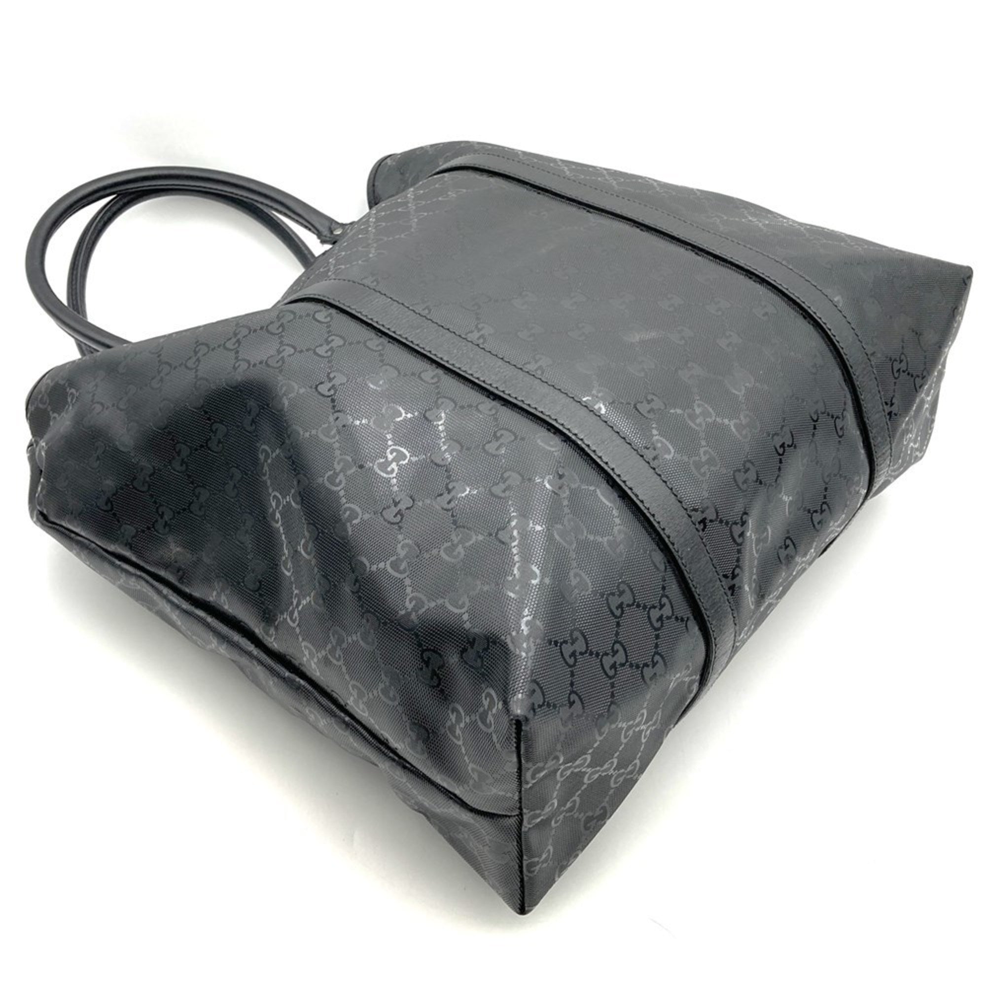 Gucci Gg Imprimé Black Gg Imprimé Tote Bag (Pre-Owned)