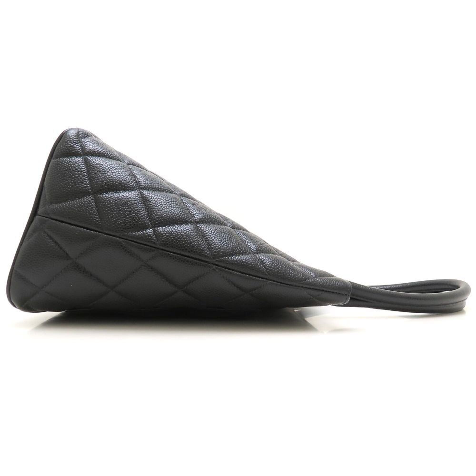 Chanel Black Grained Calfskin Tote Bag (Pre-Owned)